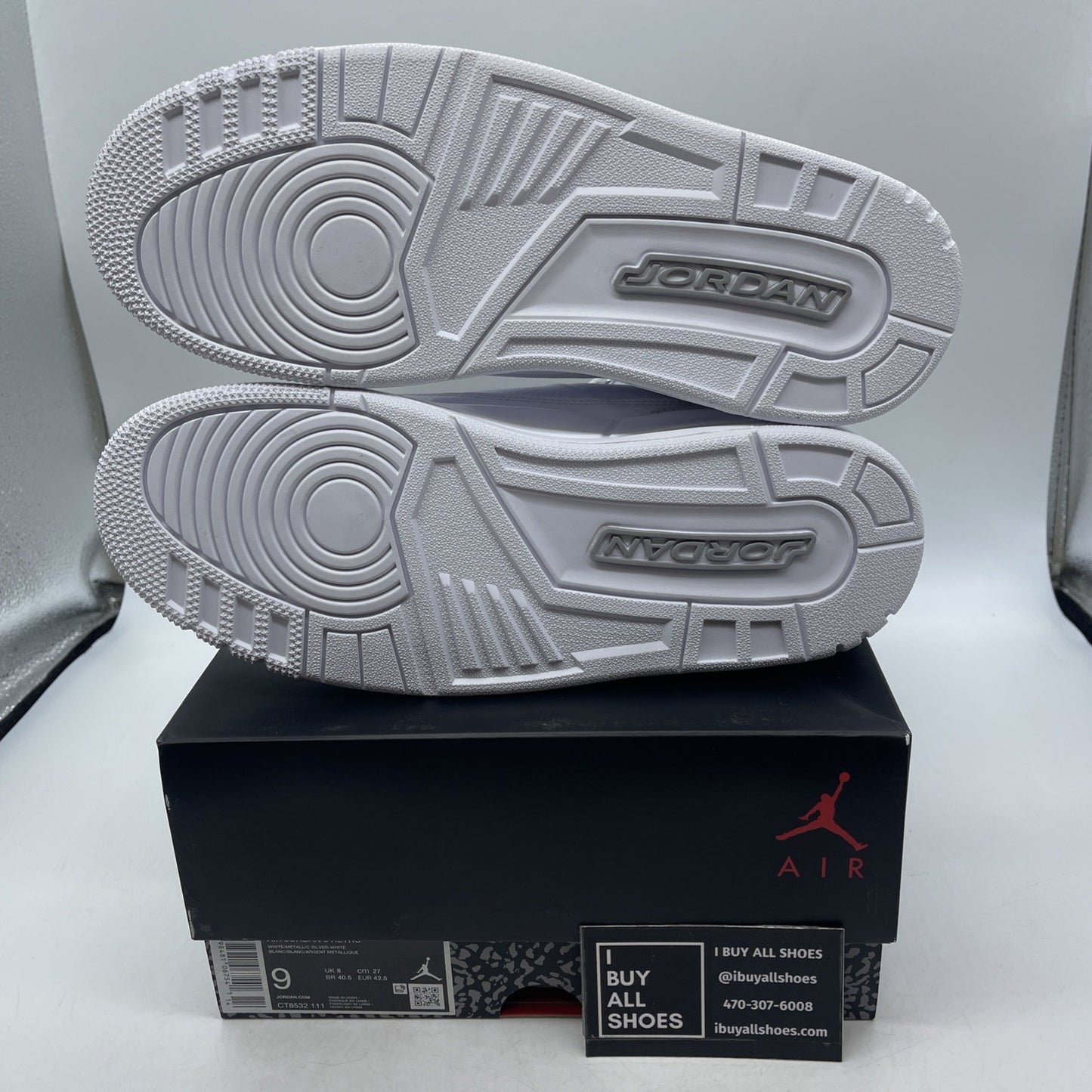 Size 9 - Air Jordan 3 Retro 2025 Pure Money (CT8532-111)