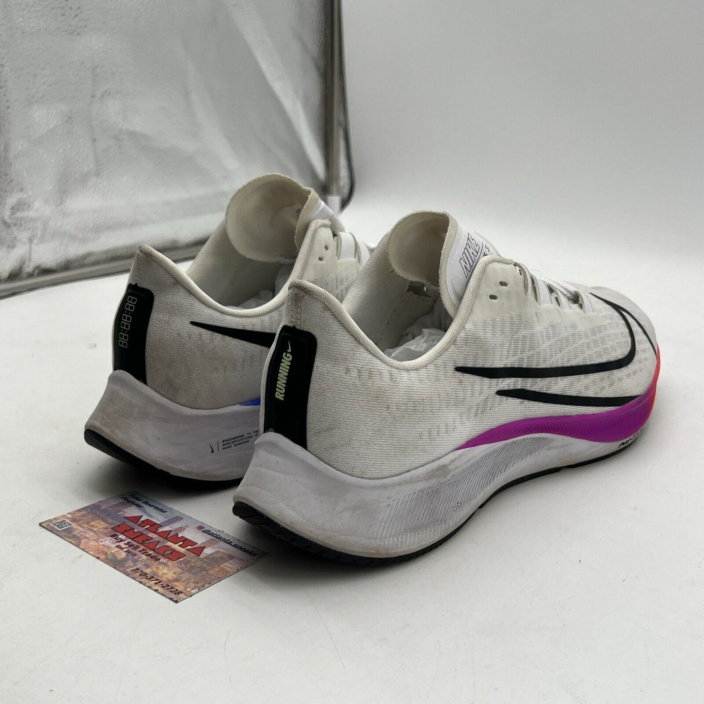 Size 11.5 - Nike Air Zoom Pegasus 37 White Multi (BQ9646-103)