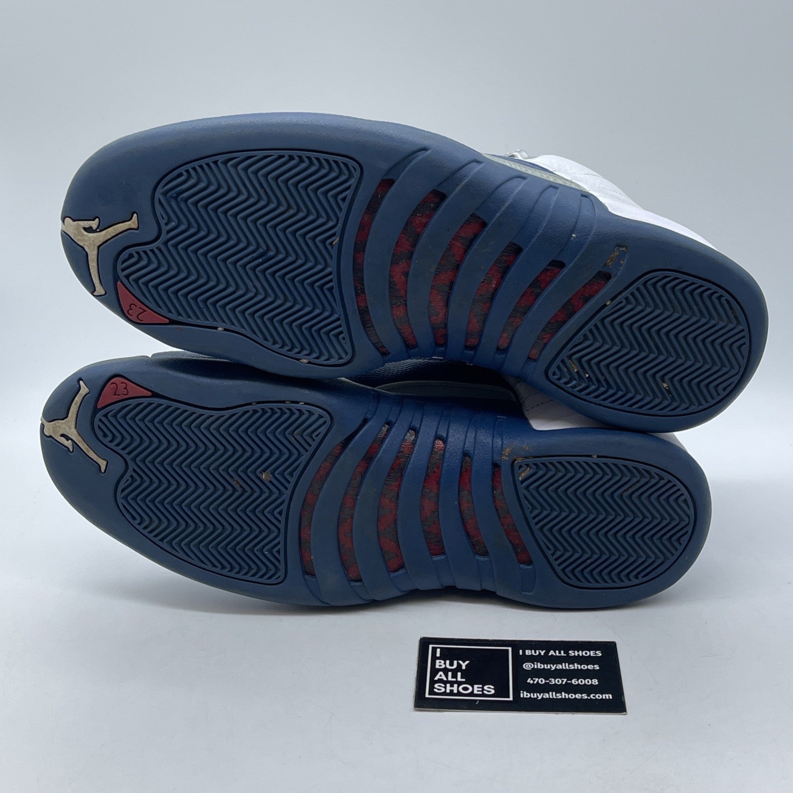 Size 11 - Jordan 12 Retro French Blue 2016 Red White Leather (130690-113)