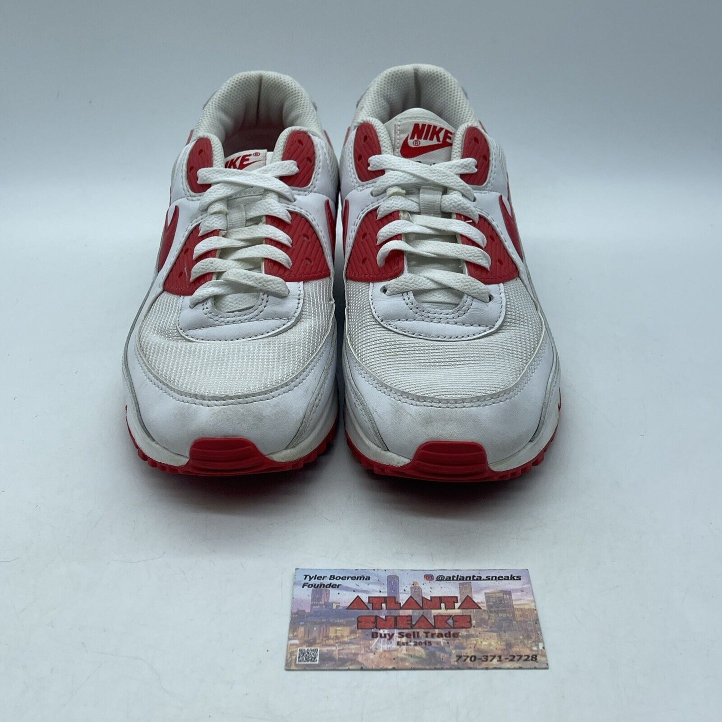 Size 9 - Nike Air Max 90 Color Pack - University Red White Suede (CT1028-101)