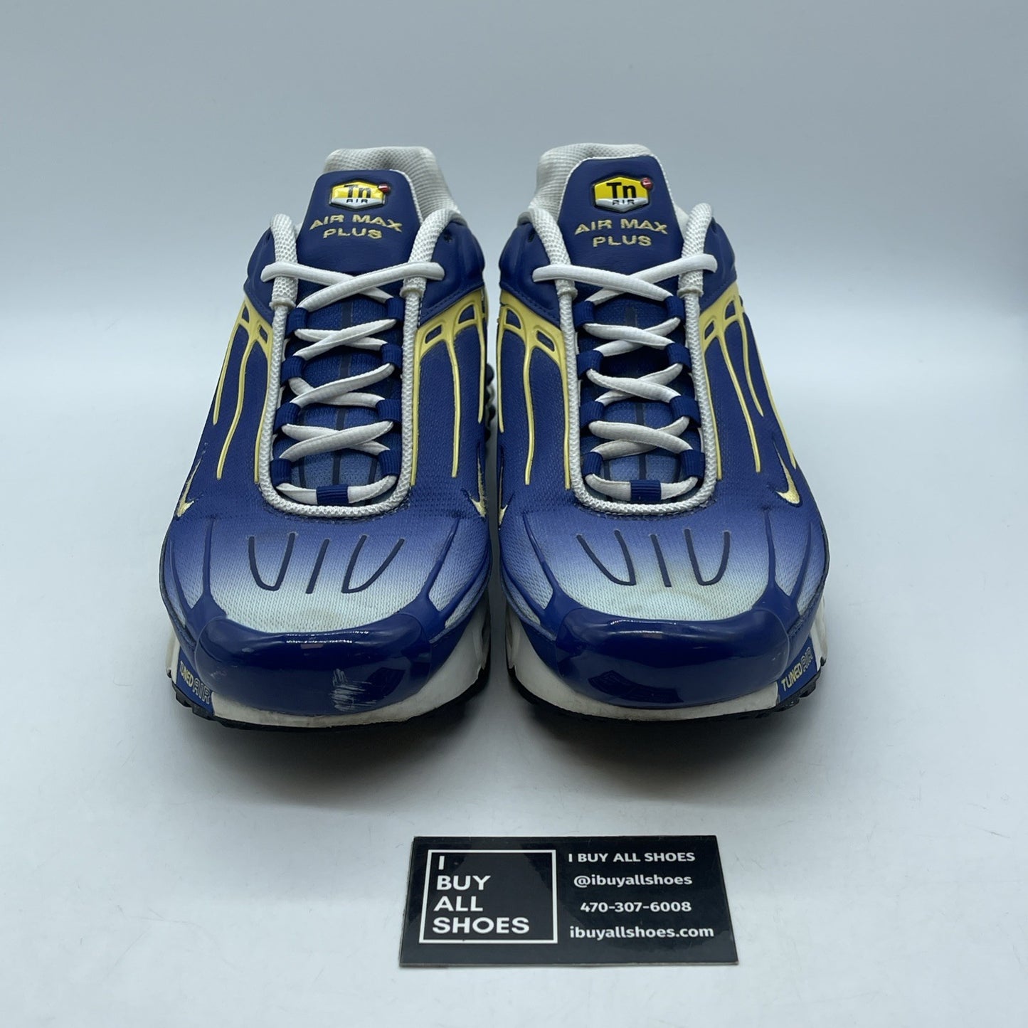 Size 11.5 - Nike Air Max Plus 3 Deep Royal Blue White Suede (CW1417-400)