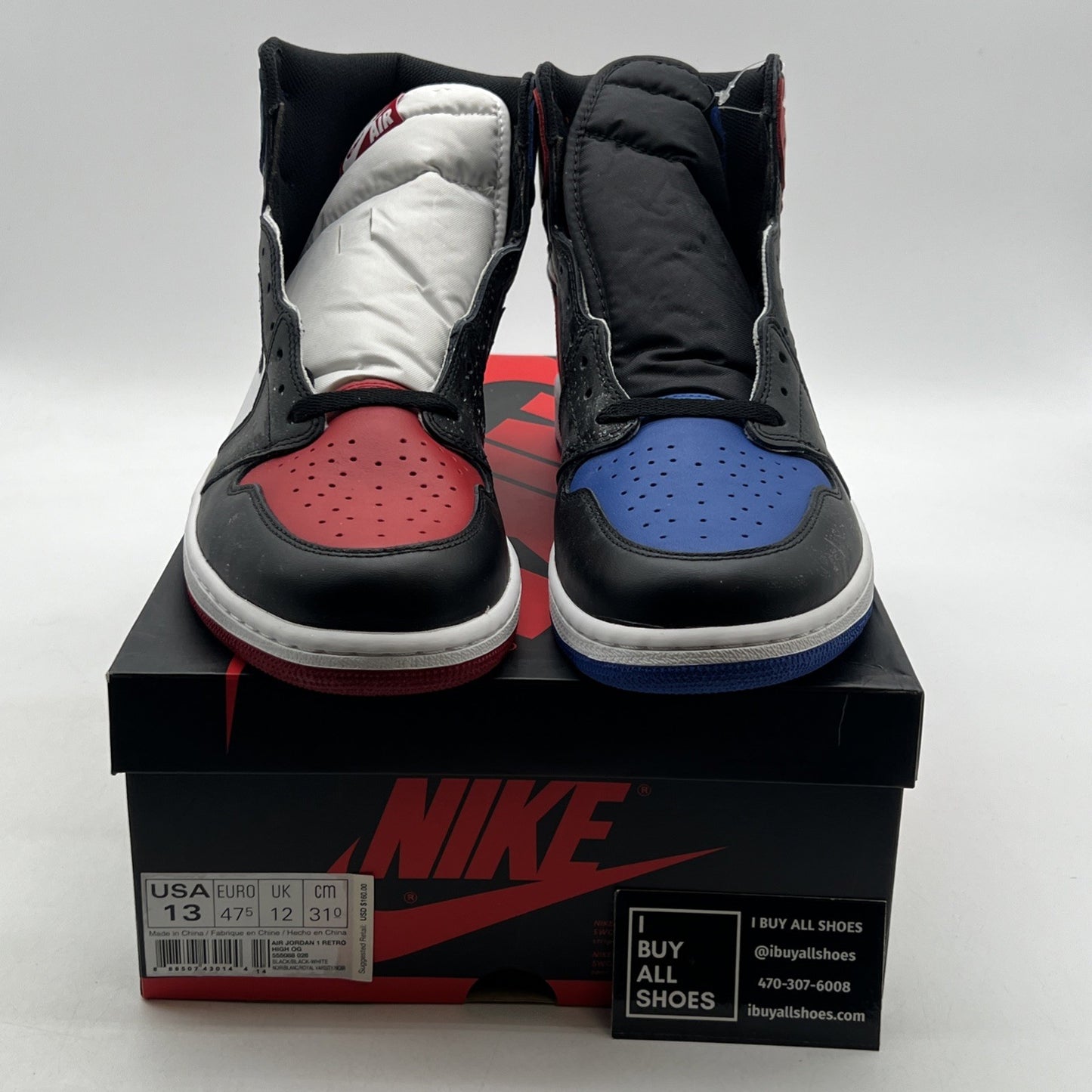 Size 13 - Air Jordan 1 Retro High OG Top 3 2016 (555088-026)