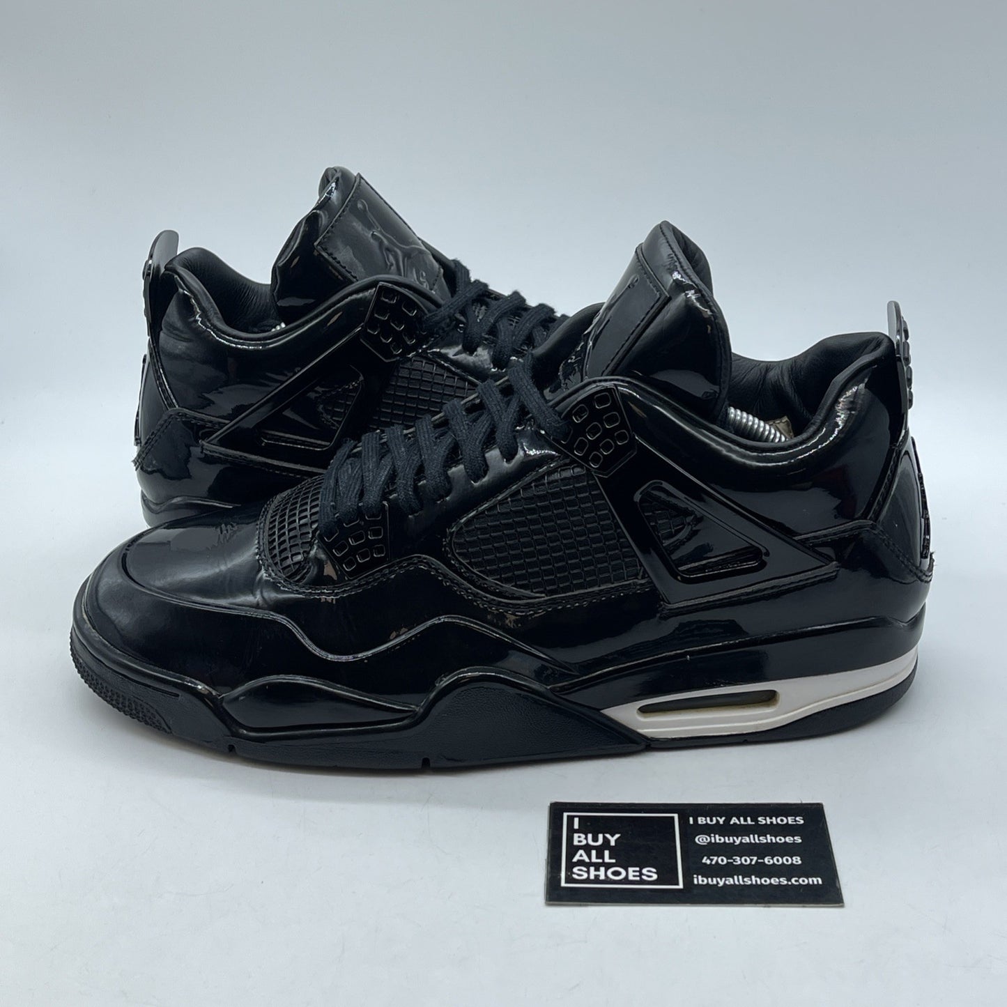 Size 11.5 - Air Jordan 4 Retro 11Lab4 - Black White Leather (719864-010)