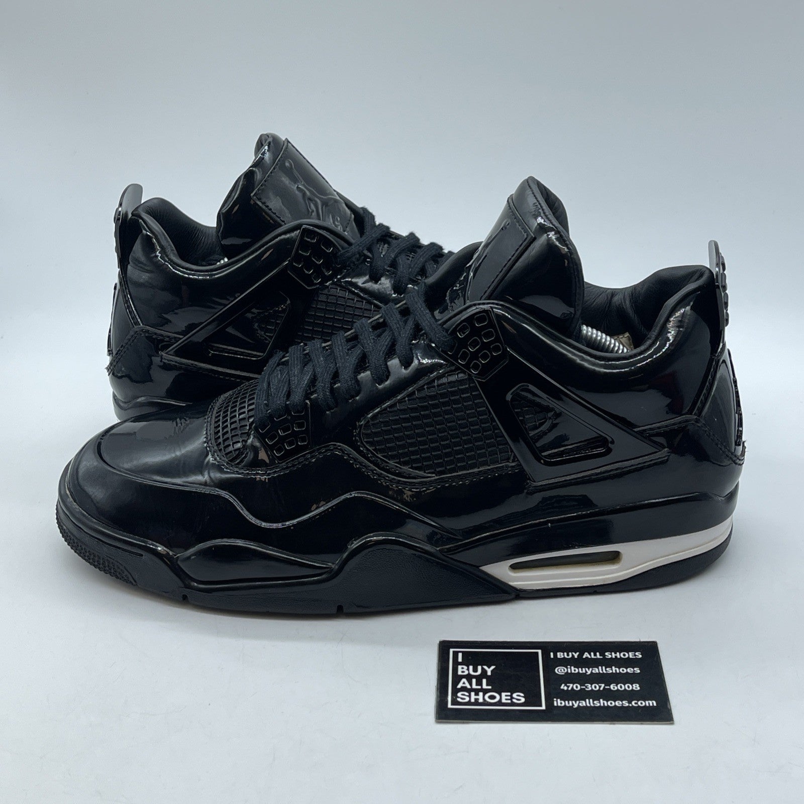 Size 11.5 - Air Jordan 4 Retro 11Lab4 - Black White Leather (719864-010)
