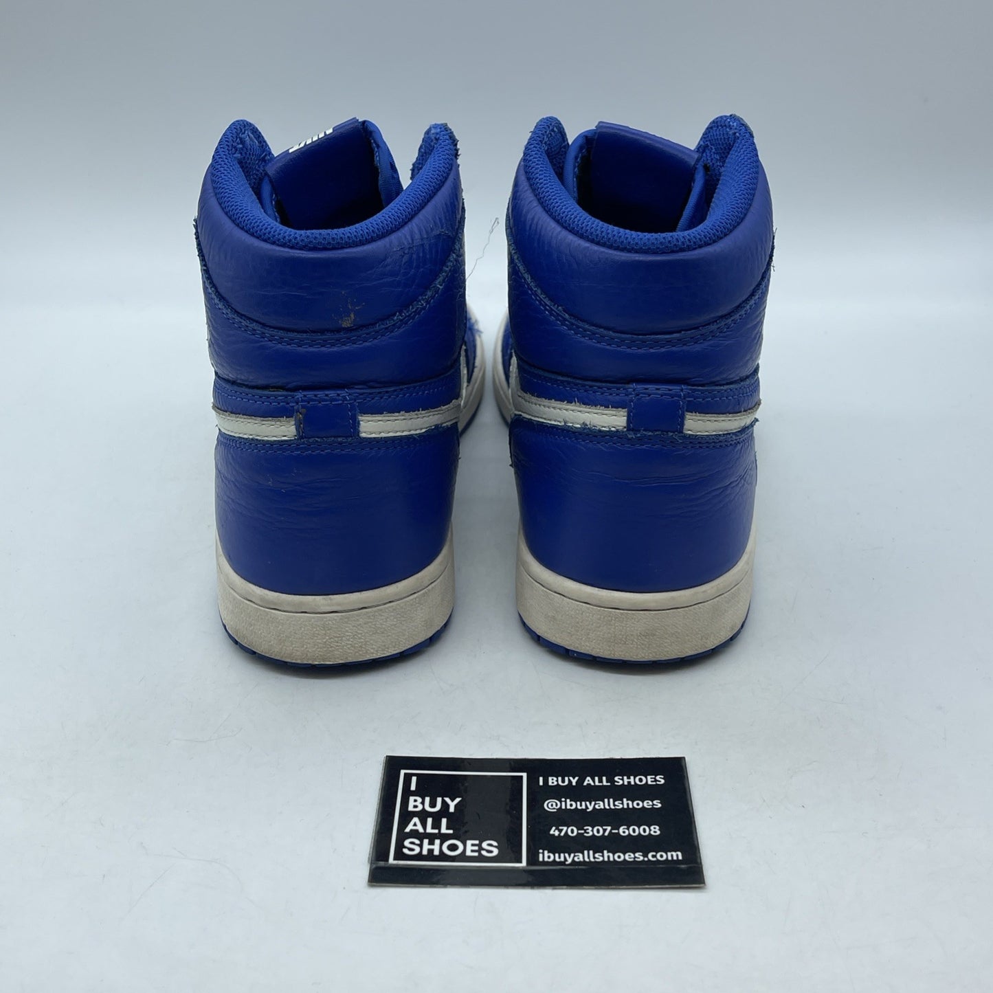 Size 9.5 - Jordan 1 Retro High OG Hyper Royal White Black Leather (555088-401)