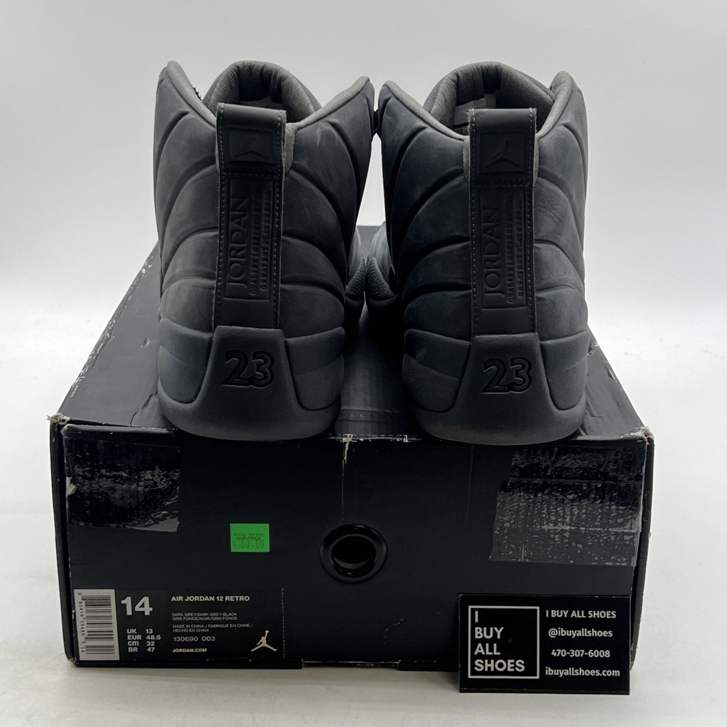 Size 14 - PSNY x Air Jordan 12 Retro Dark Grey (130690-003)
