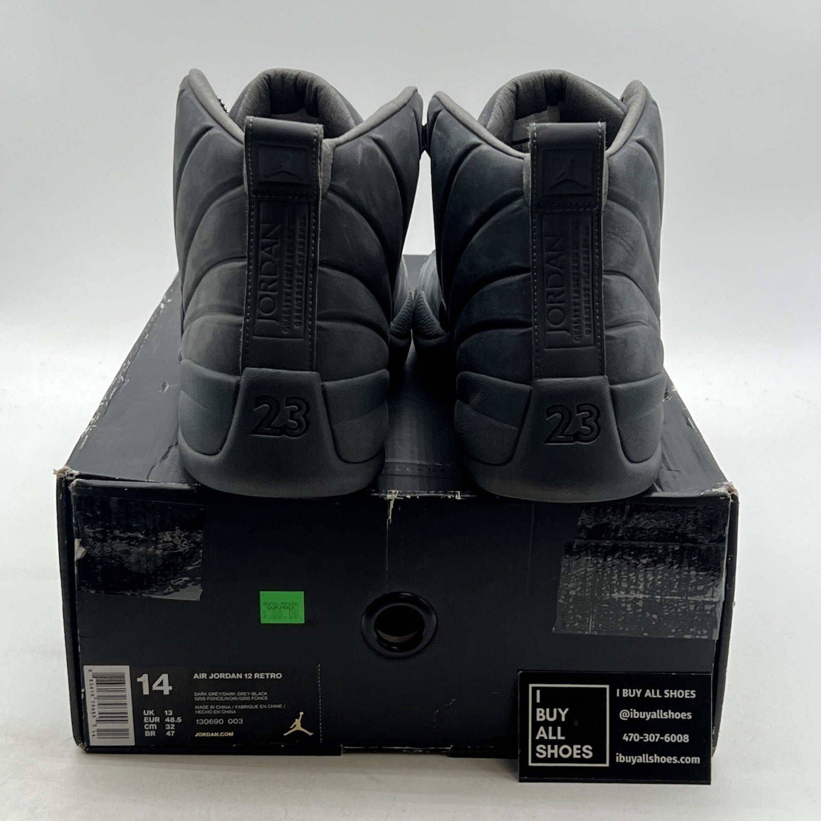 Size 14 - PSNY x Air Jordan 12 Retro Dark Grey (130690-003)