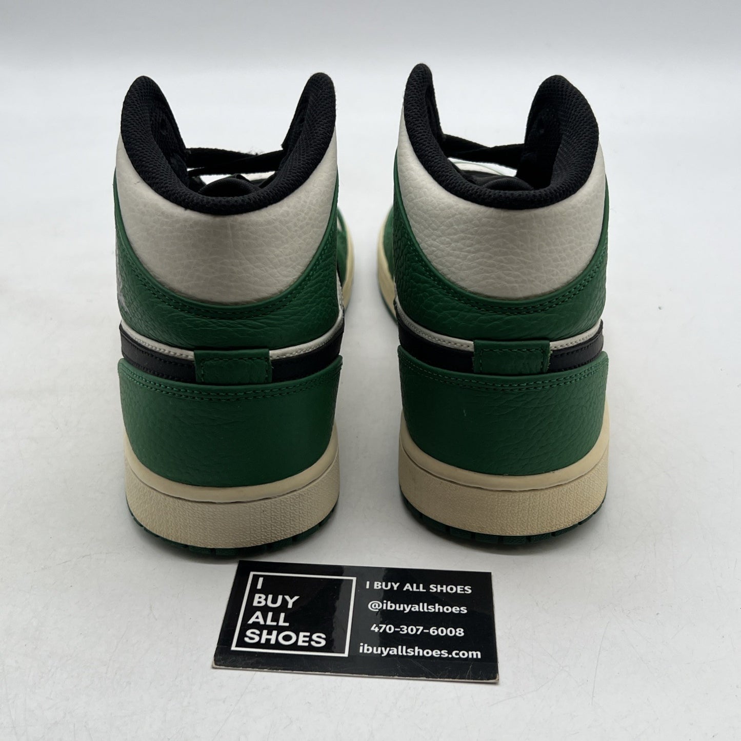 Size 10 - Air Jordan 1 Mid Pine Green (852542-301)