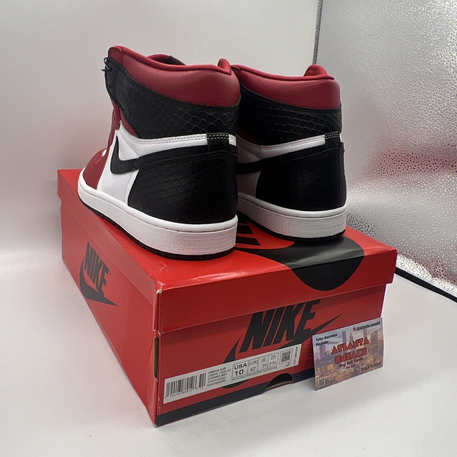 Size 10 - Air Jordan 1 Retro OG Satin Red W Black White Red Brand New Og All DS