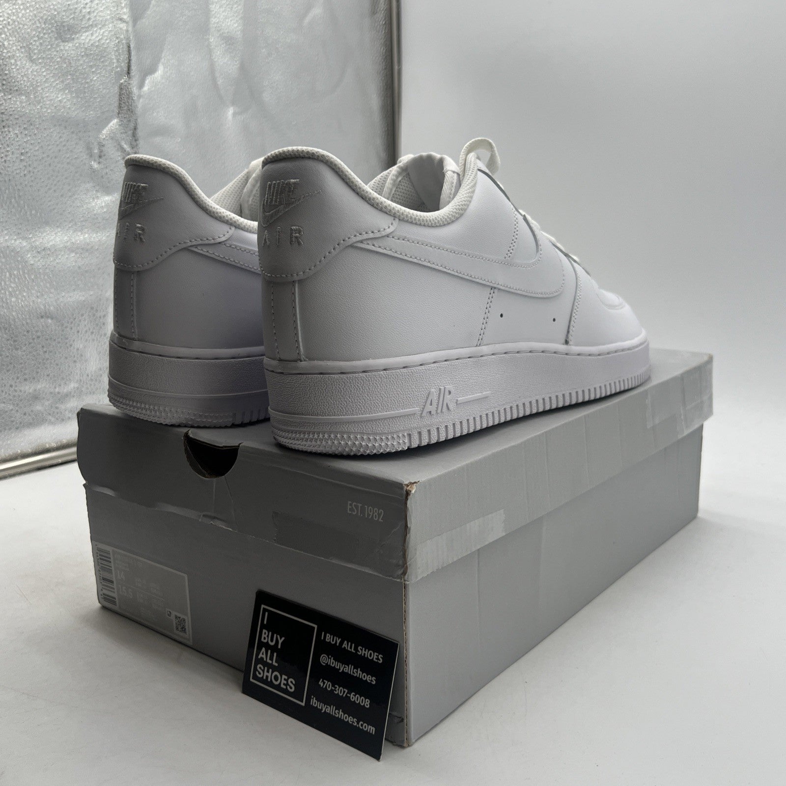 Size 14 - Nike Air Force 1 '07 Low Triple White (CW2288-111)