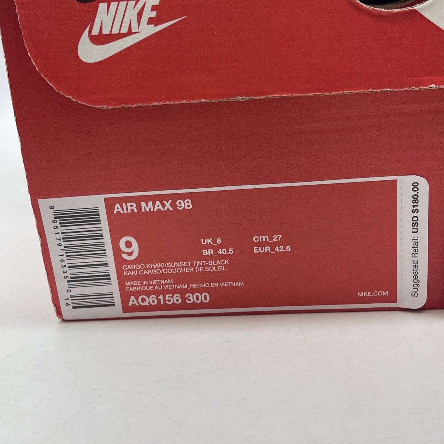 Size 9 - Nike Air Max 98 SE Floral Camo Green Black Brown Suede (AQ6156-300)