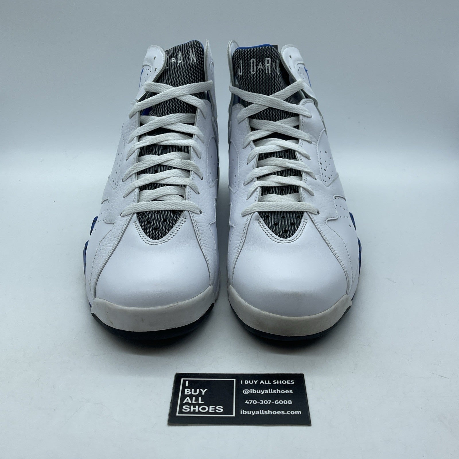 Size 13 - Air Jordan 7 Retro DMP Orlando White Blue Leather (304775-161)