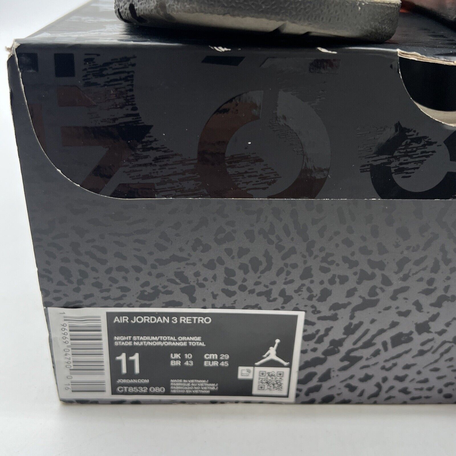 Size 11 - Air Jordan 3 Retro 2023 Mid Fear (CT8532-080)