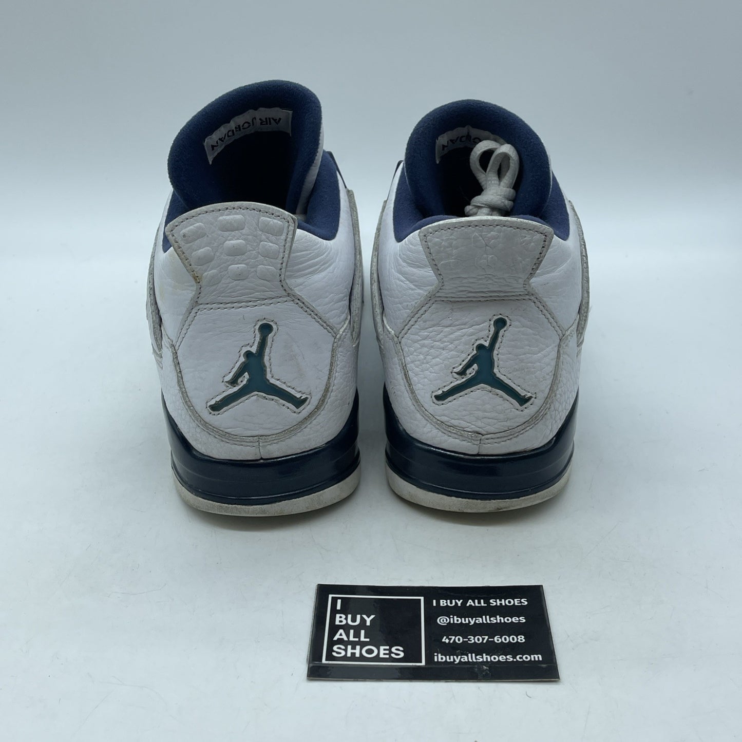 Size 11.5 - Air Jordan 4 Retro LS Columbia Blue White Leather (314254-107)