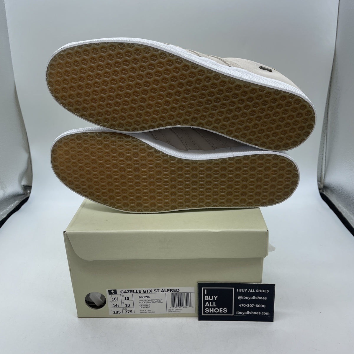Size 10.5 - Saint Alfred x Adidas Gazelle Gore-Tex Chalk White (BB0894)