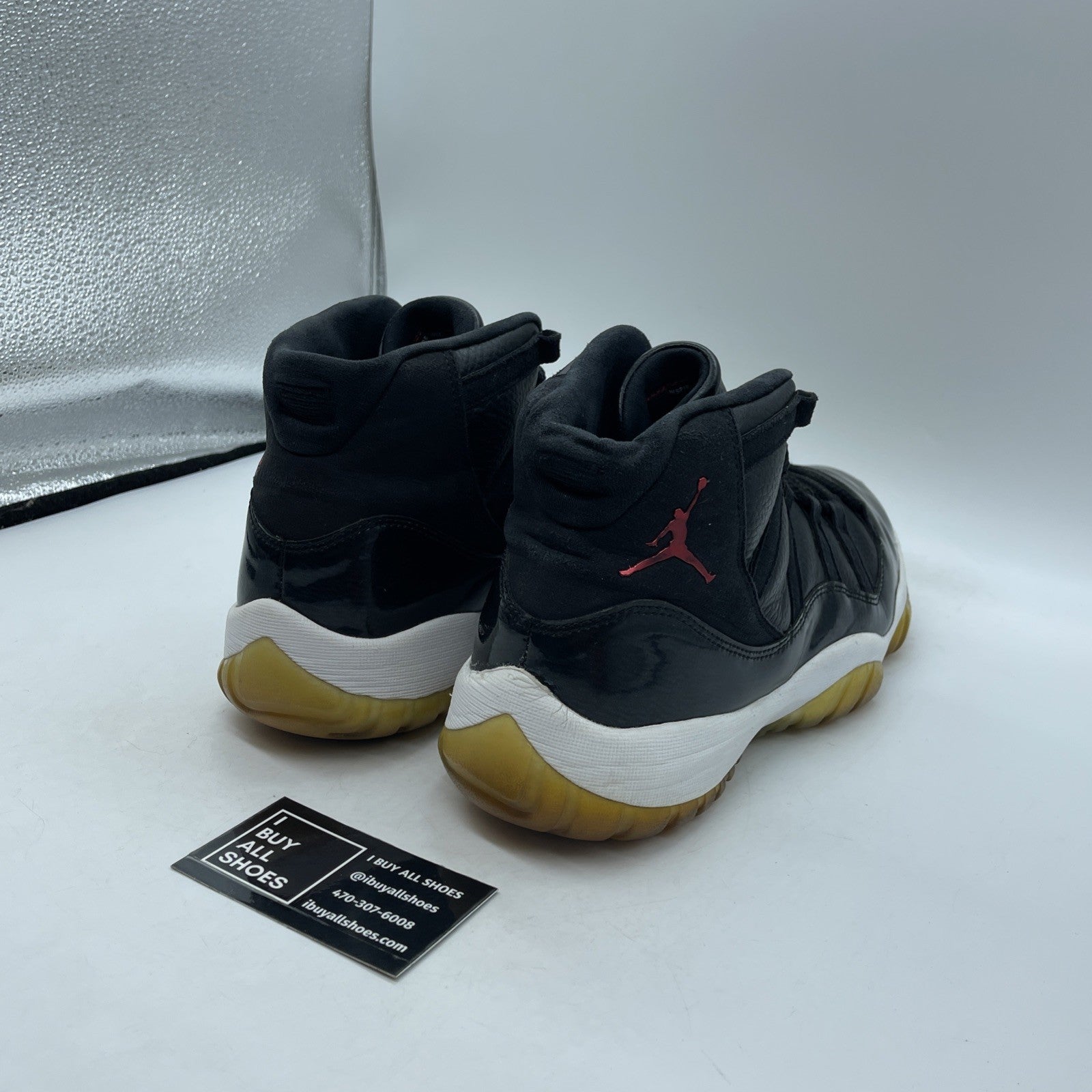 Size 11.5 - Jordan 11 Retro High Space Jam Grey Black Suede Leather (378037-003)