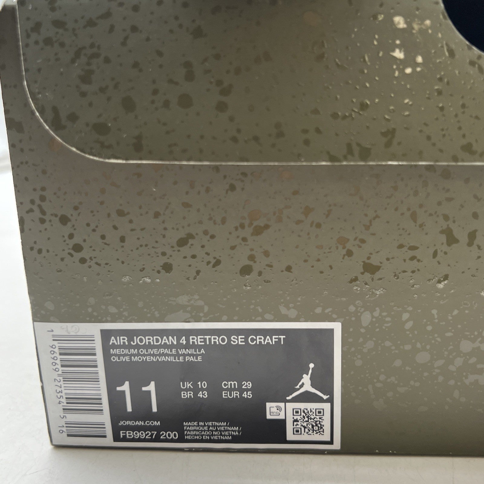 Size 11 - Air Jordan 4 SE Retro Low Craft - Olive (FB9927-200)