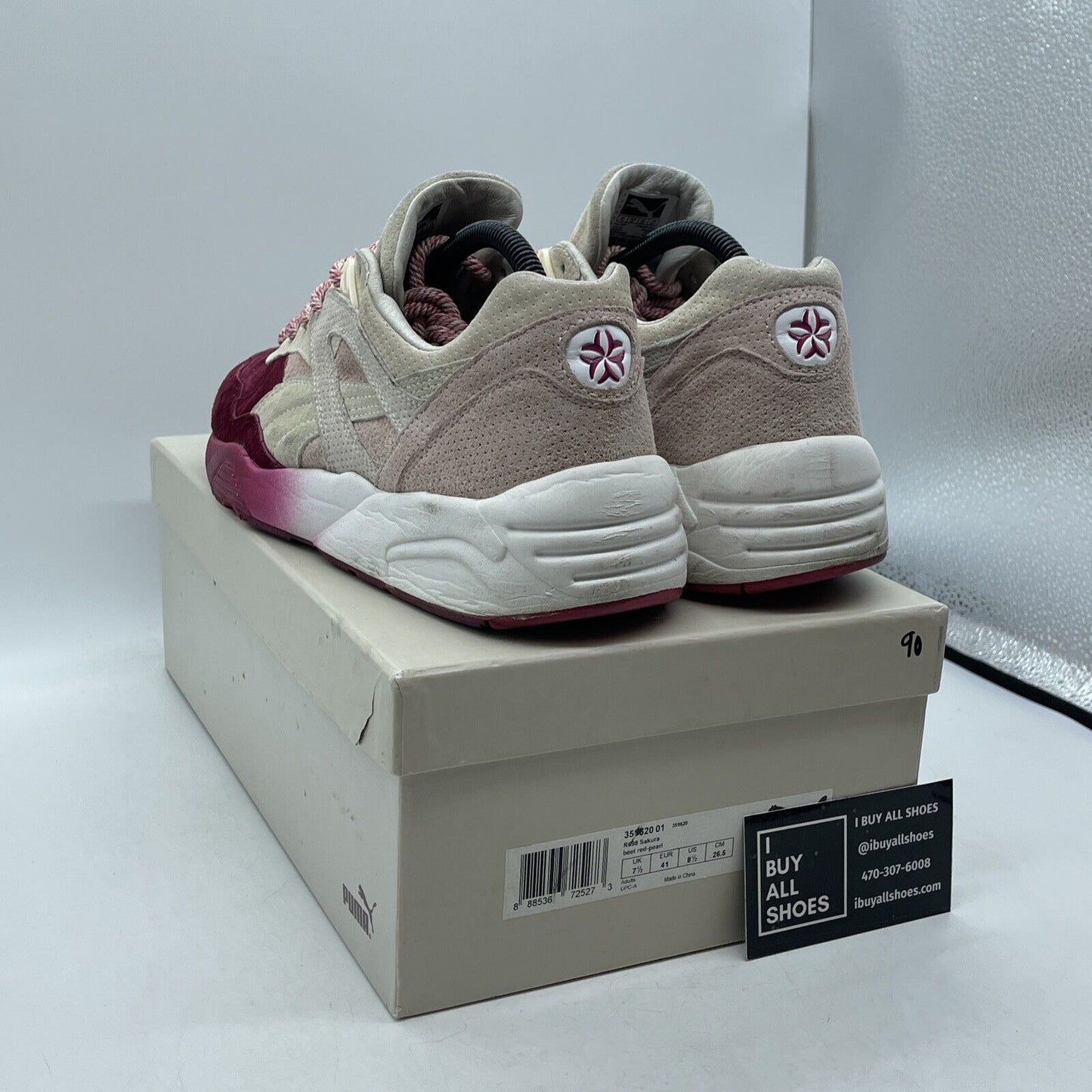 Size 8.5 - PUMA Ronnie Fieg x R698 Sakura pink Brown Suede (359620-01)