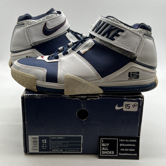 Size 13 - Nike Zoom LeBron 2 2004 USA (309378-441)