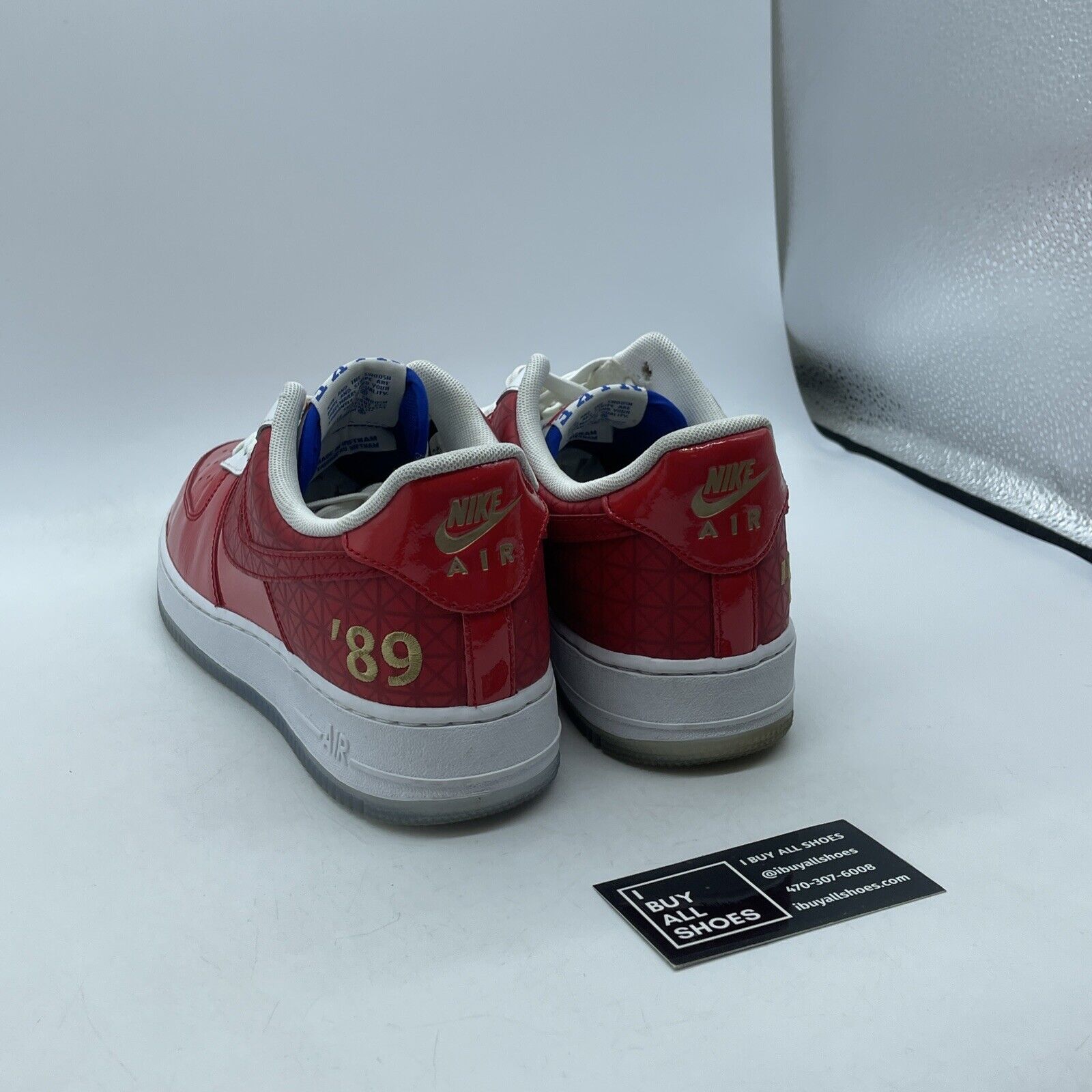 Size 9.5 - Nike Air Force 1 Low 1989 NBA Finals Red Leather (CI9882-600)
