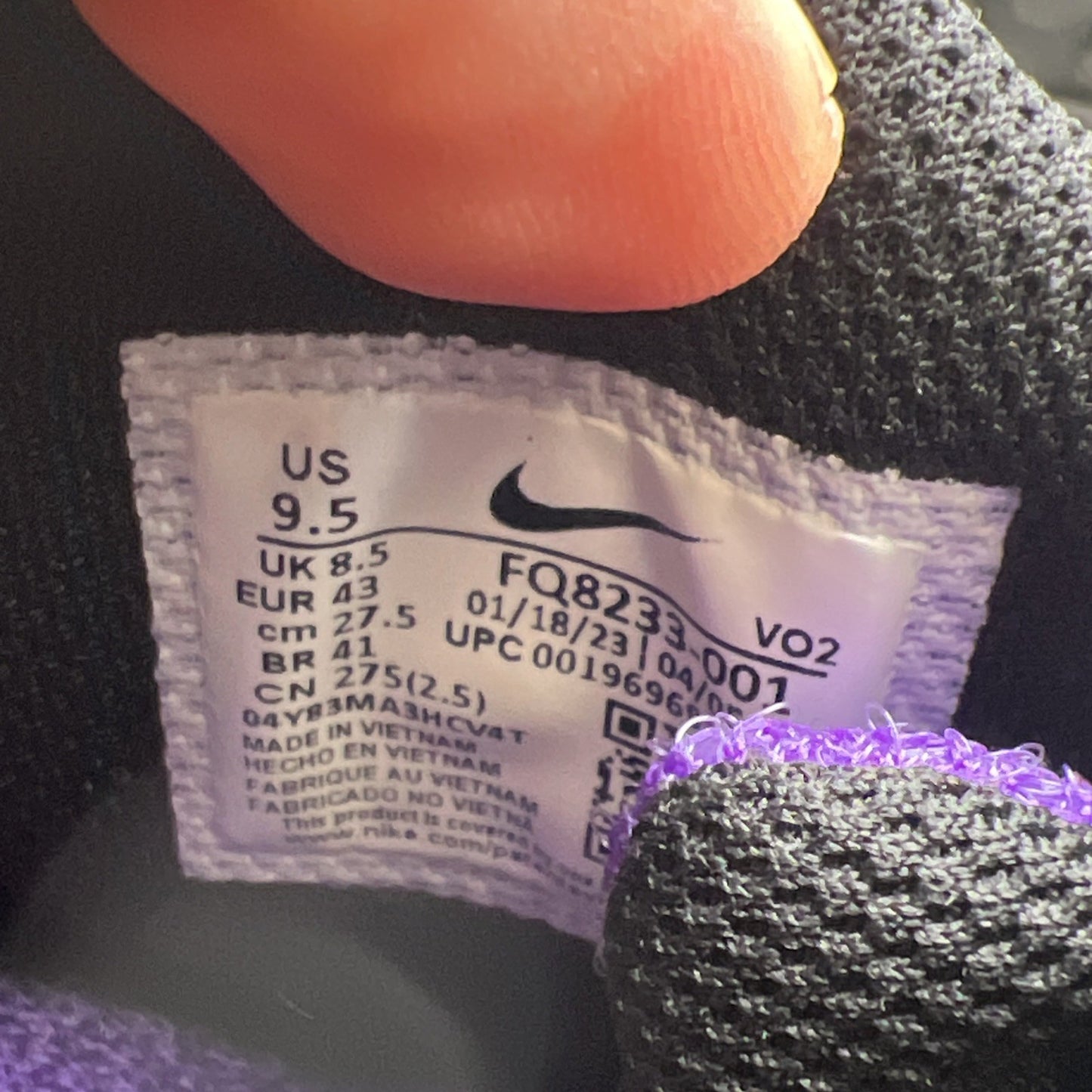 Size 9.5 - Nike Air Max 2 CB 94 OG 2023 Black Purple (FQ8233-001)