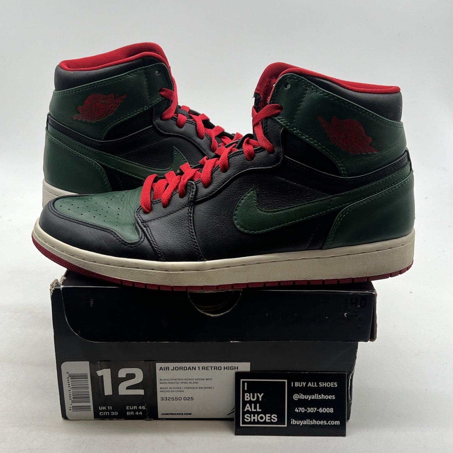 Size 12 - Air Jordan 1 Retro High Gucci (332550-025)