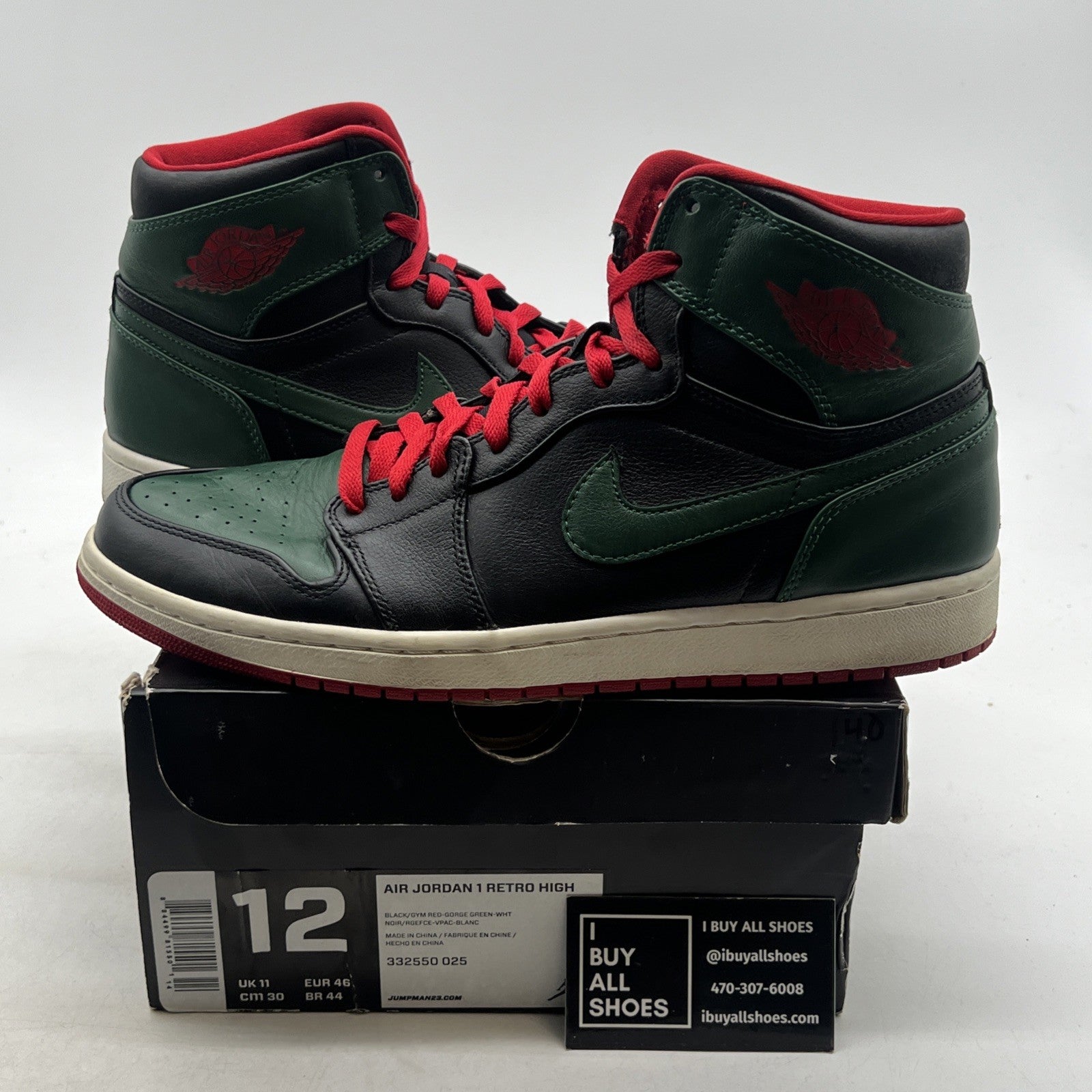 Size 12 - Air Jordan 1 Retro High Gucci (332550-025)