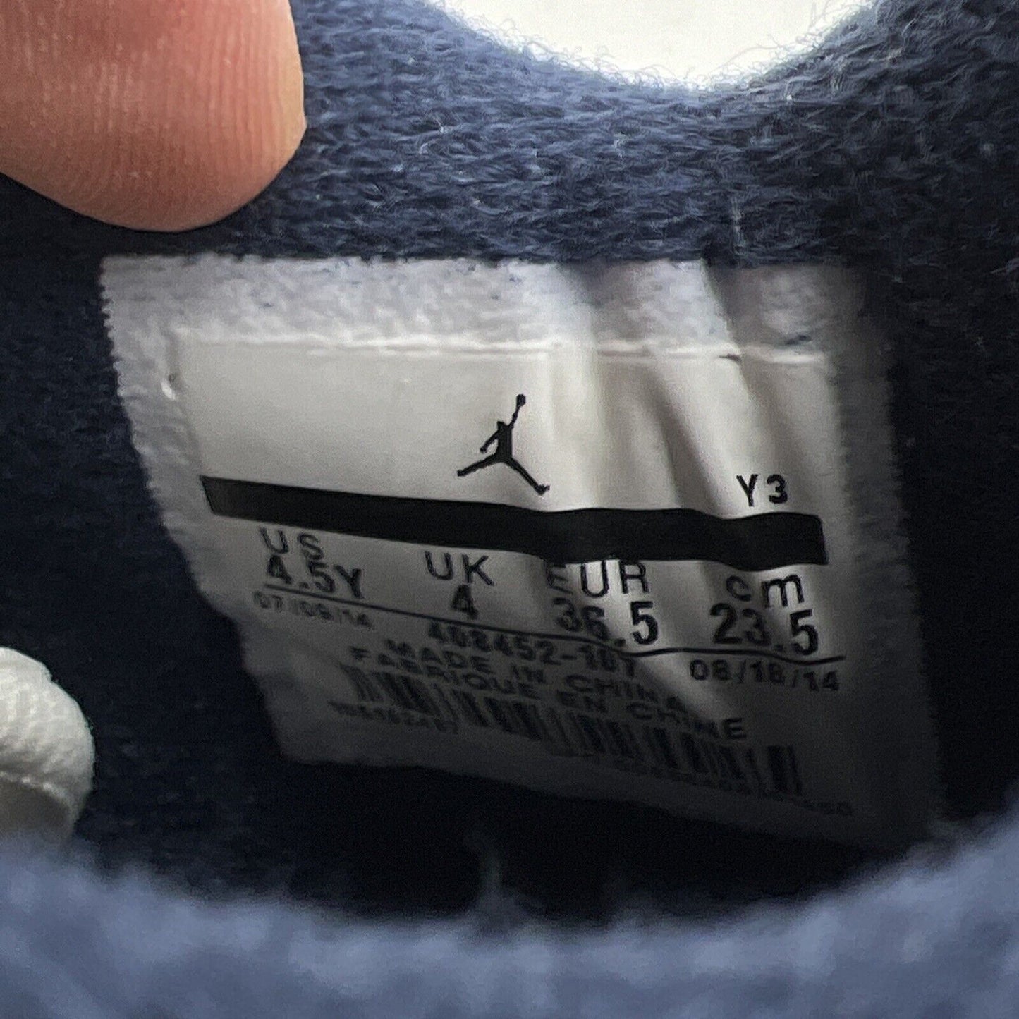 Size 4 (GS) - Jordan 4 Retro Low Legend Blue (408452-107)