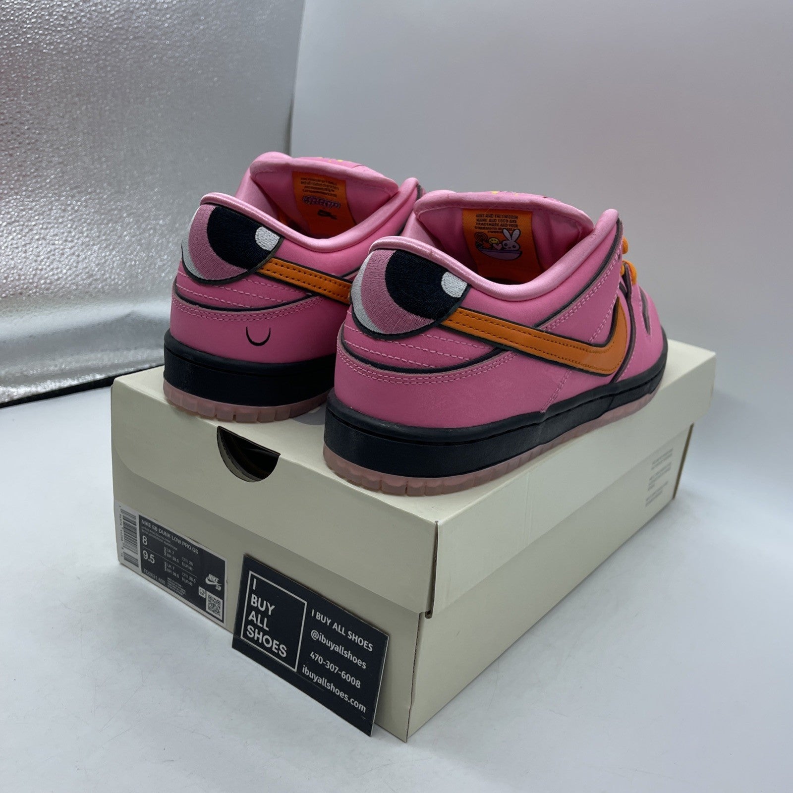 Size 8 - Nike The Powerpuff Girls x Dunk Pro SB QS Low Blossom (FD2631-600)