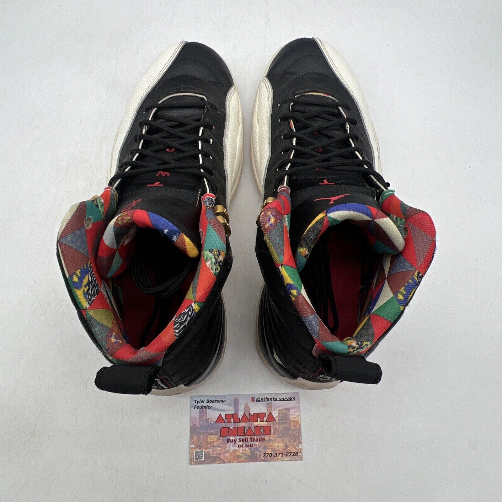 Size 9.5 - Air Jordan 12 Retro 2019 Chinese New Year Black White  (CI2977-006)