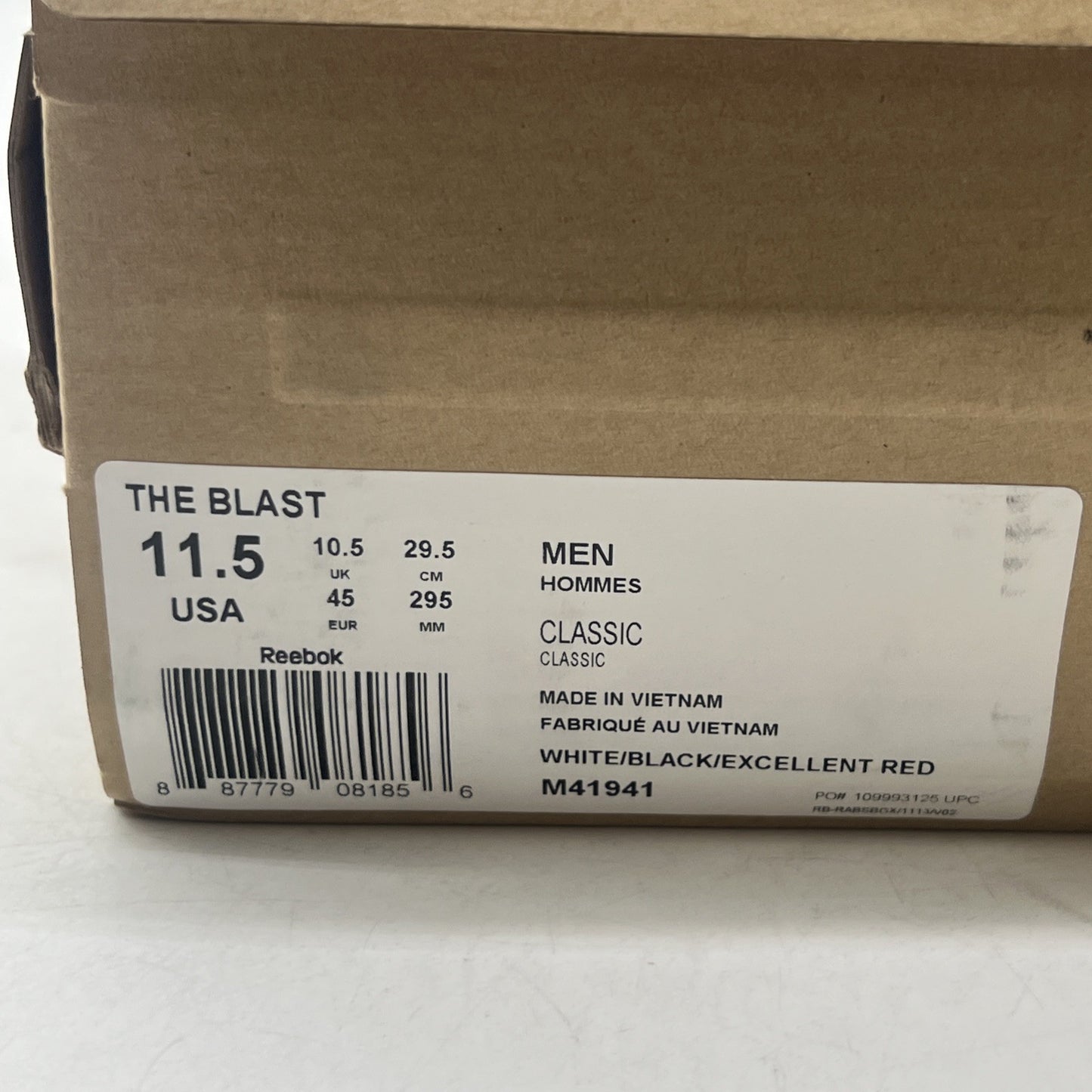 Size 11.5 - Reebok The Blast - (M41941)