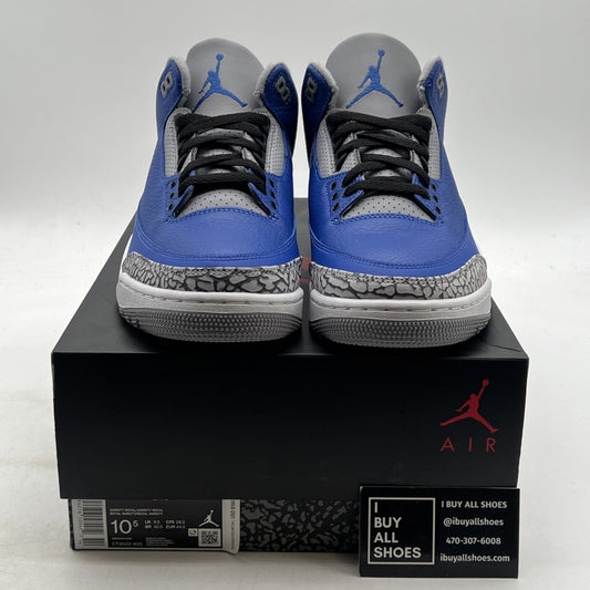 Size 10.5 - Air Jordan 3 Retro Varsity Royal 2020 (CT8532-400)