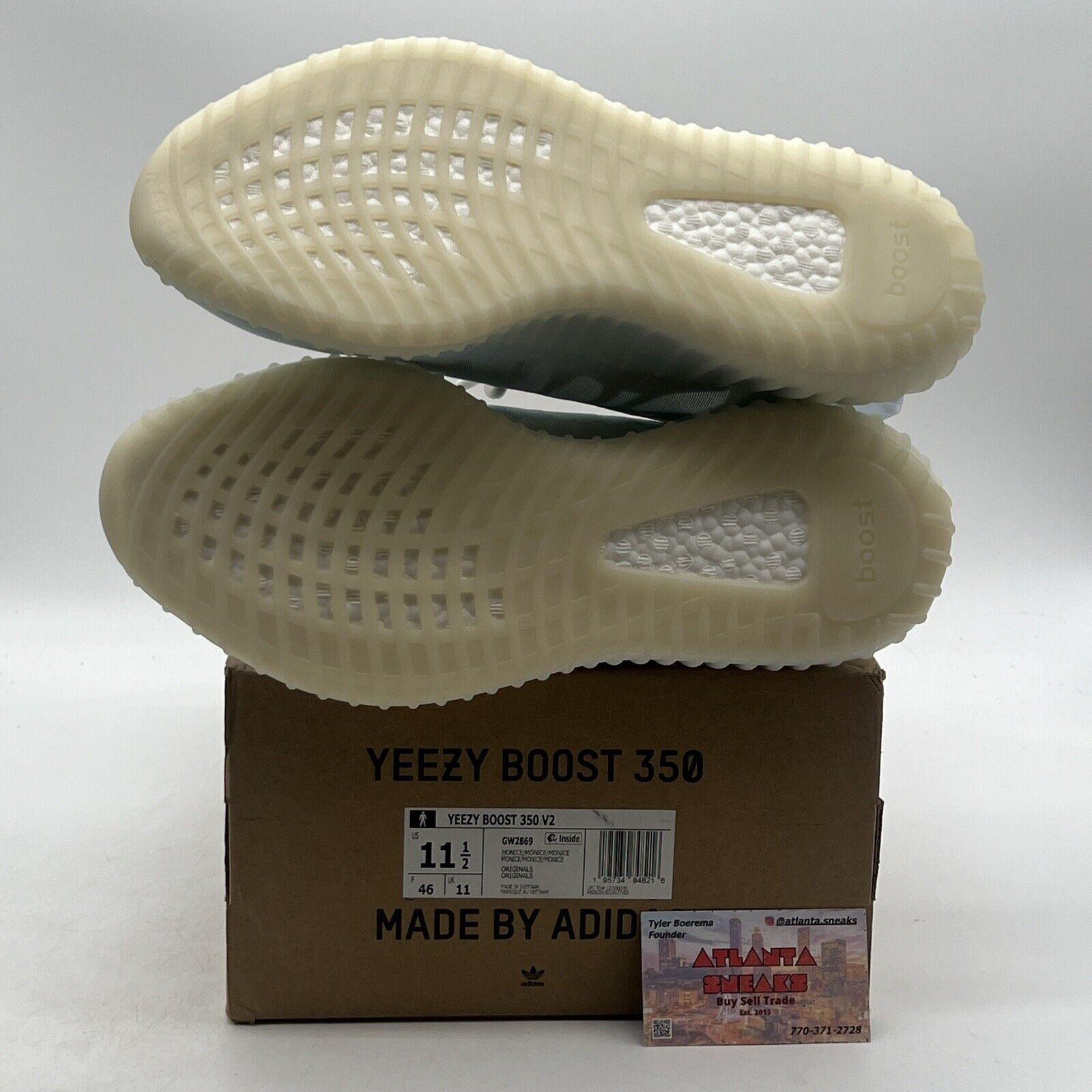 Size 11.5 - adidas Yeezy Boost 350 V2 Mono Ice (GW2869)