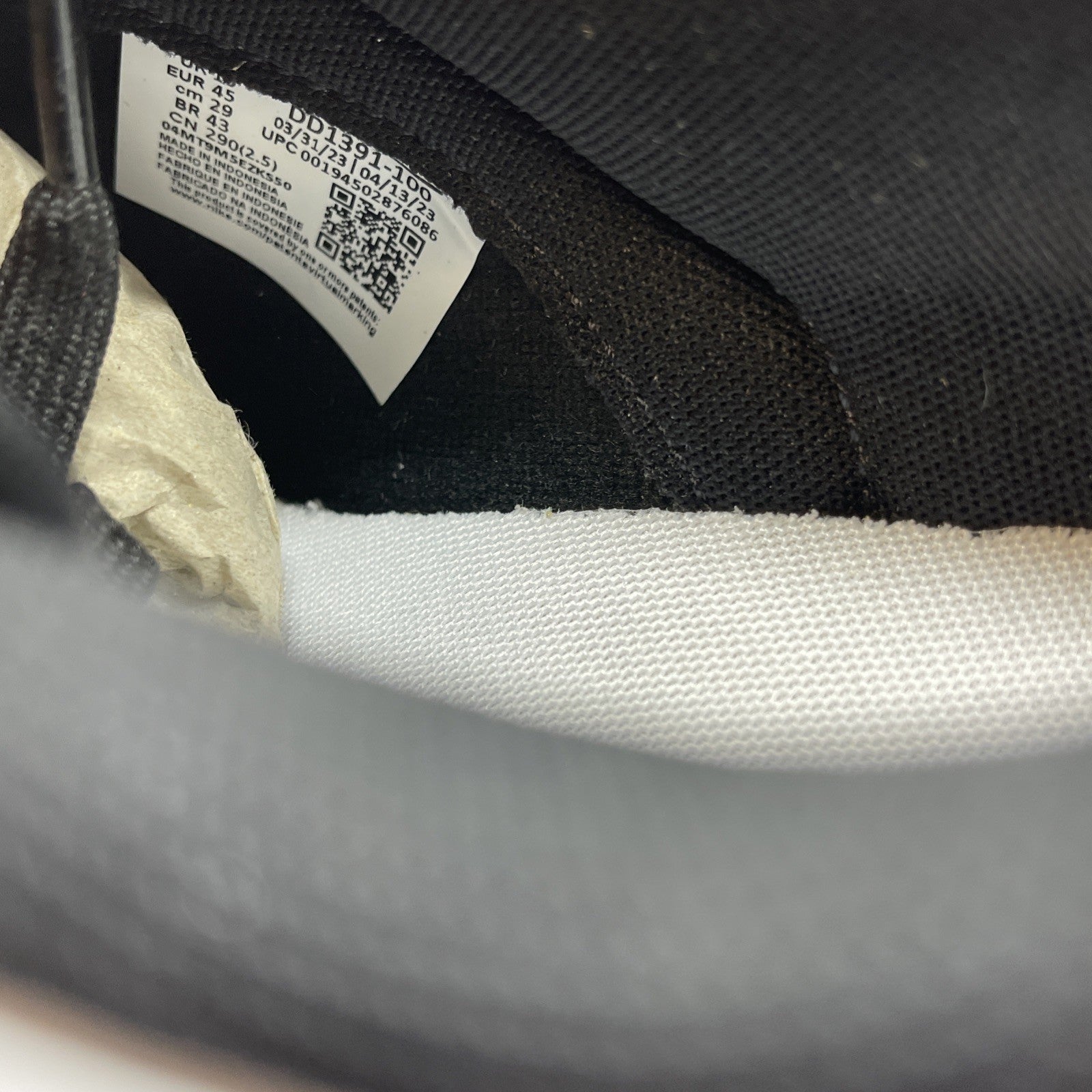 Size 11 - Nike Dunk Low Black White Leather (DD1391-100)
