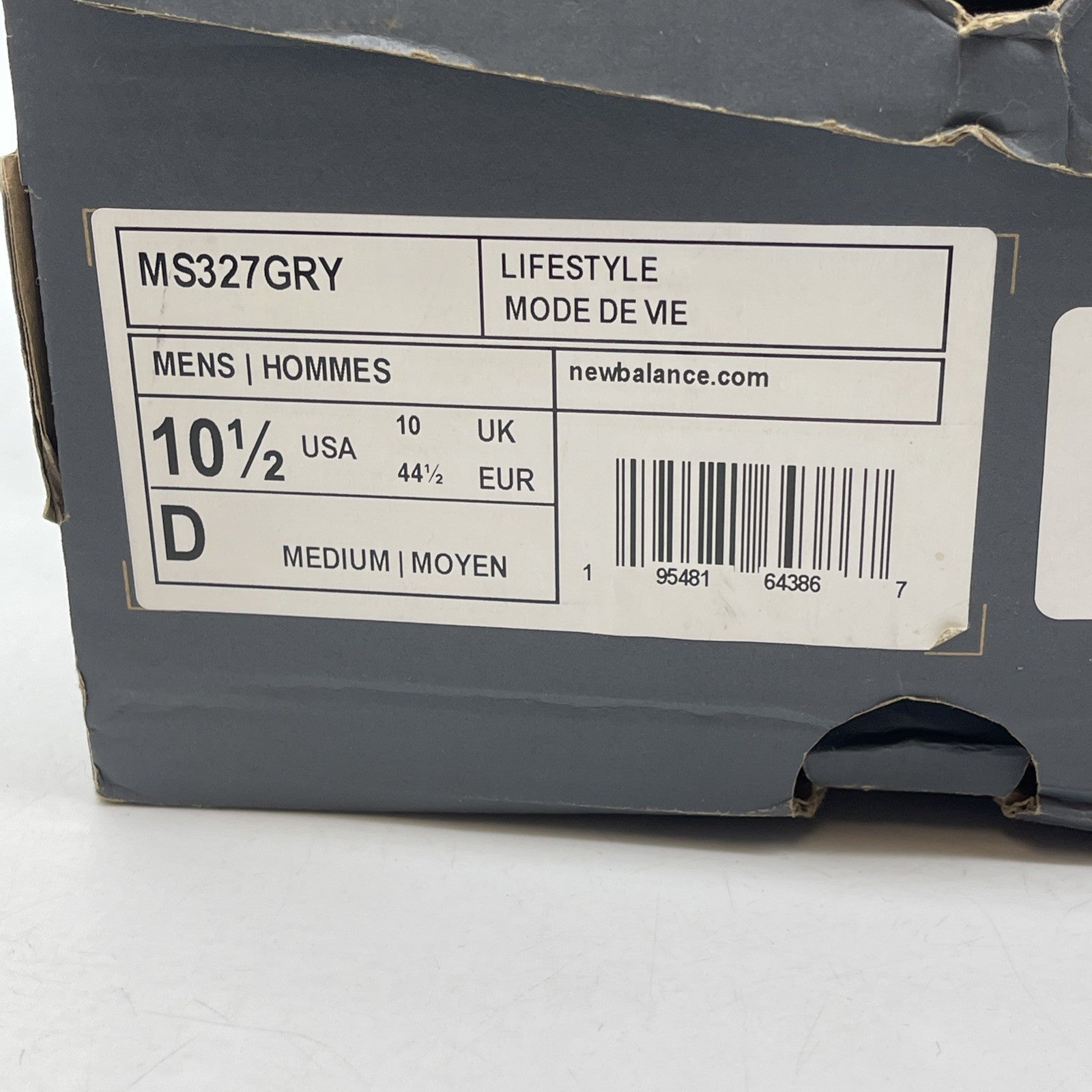 Size 10.5 - New Balance Foot Locker x 327 Grey Day Grey Navy (MS327GRY)