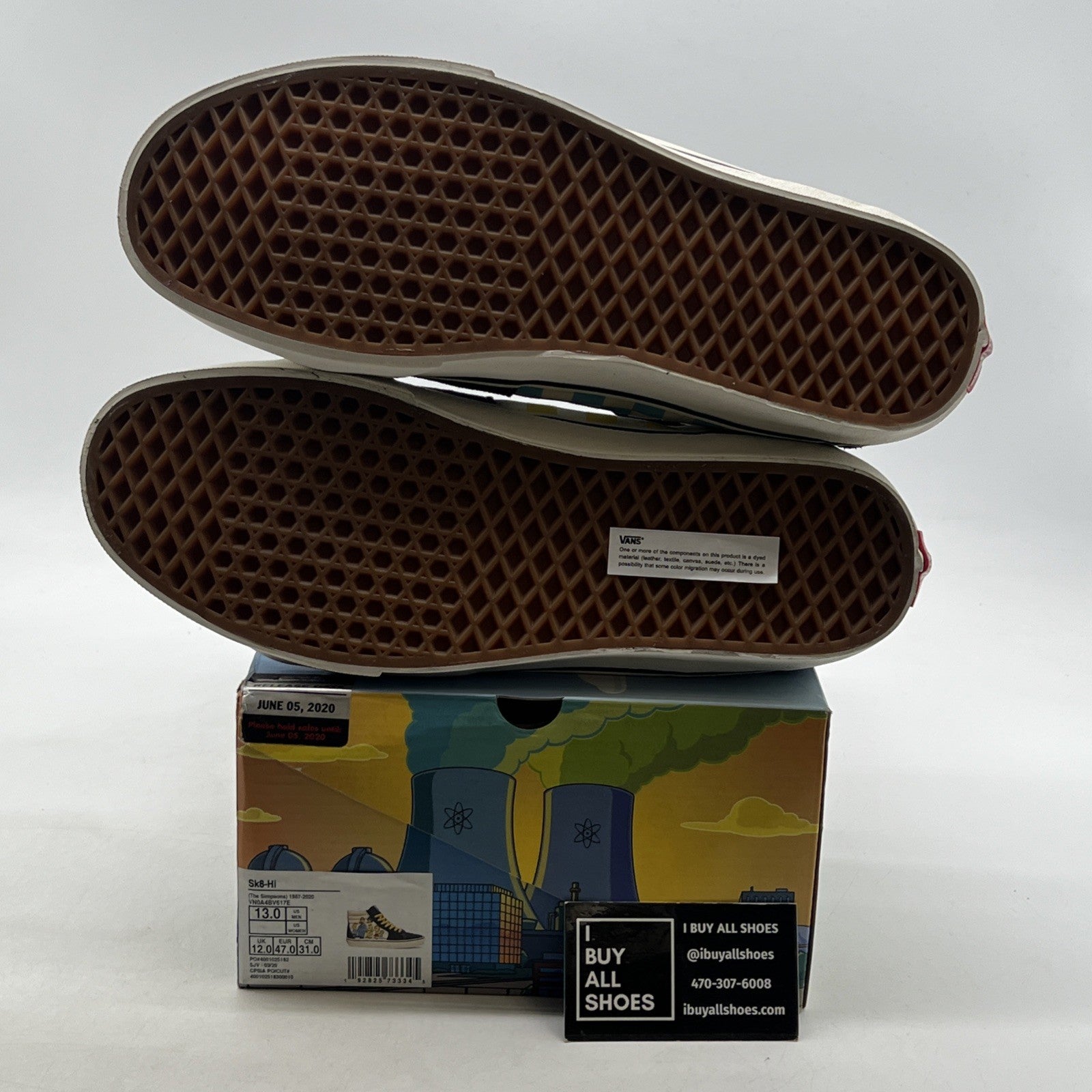 Size 13 - Vans X Simpsons Sk8 High (VN0A4BV617E)