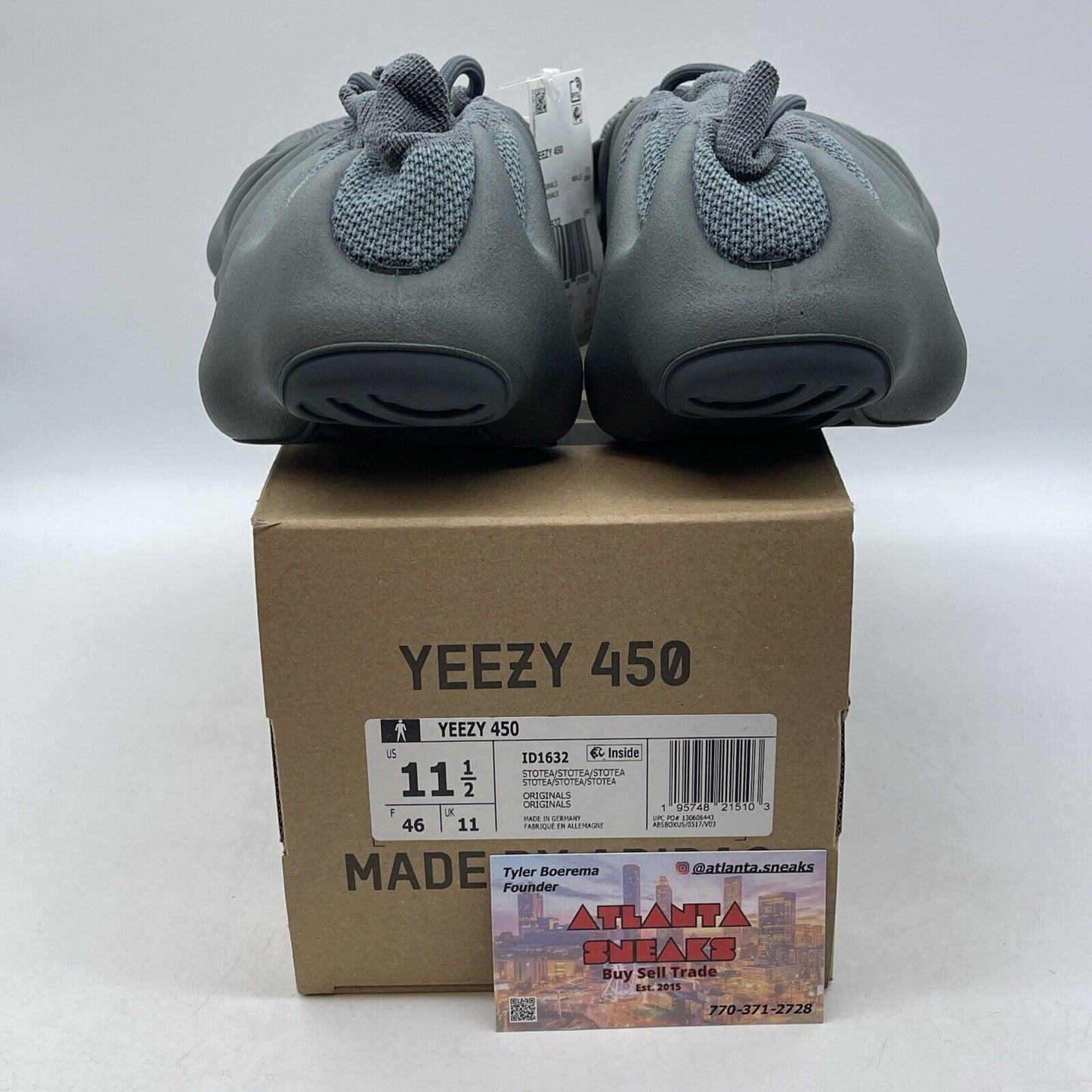 Size 11.5 - Adidas Yeezy 460 Stone Teal Grey (ID1632)