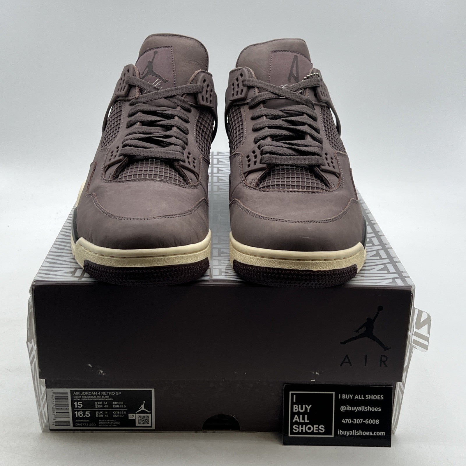 Size 15 - Air Jordan 4 Retro x A Ma Maniere Mid Violet Ore (DV6773-220)