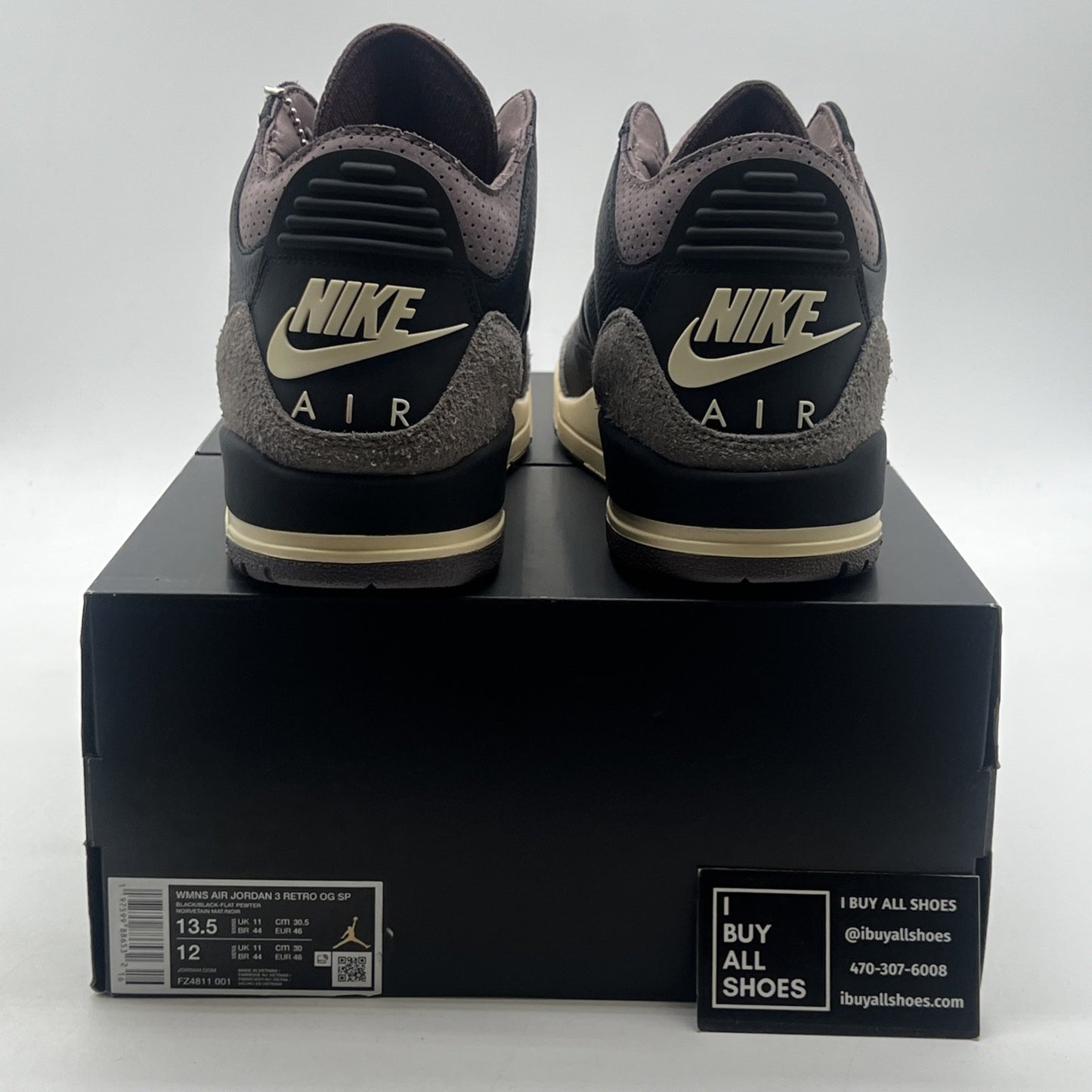 Size 13.5 - A Ma Maniére x Air Jordan 3 Retro While You Were Sleeping W