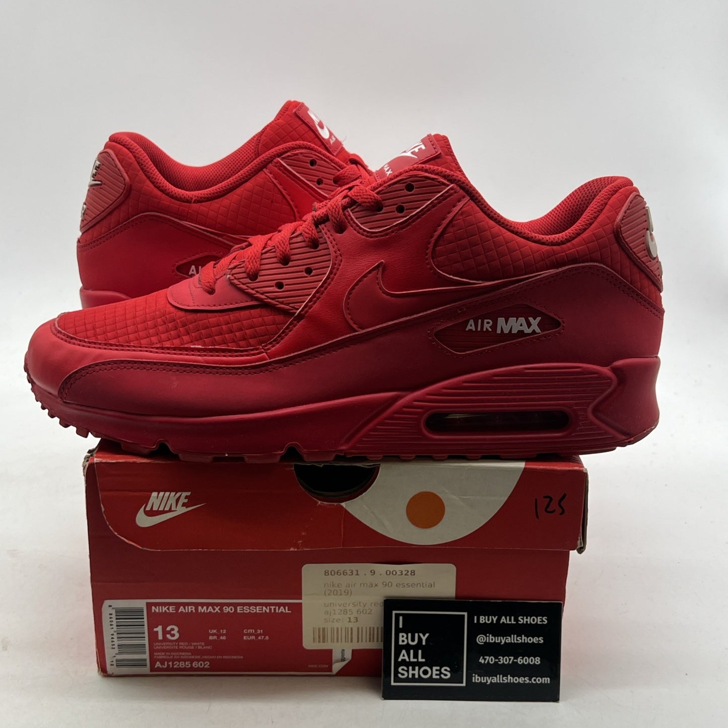 Size 13 - Nike Air Max 90 Essential University Red (AJ1285-602)