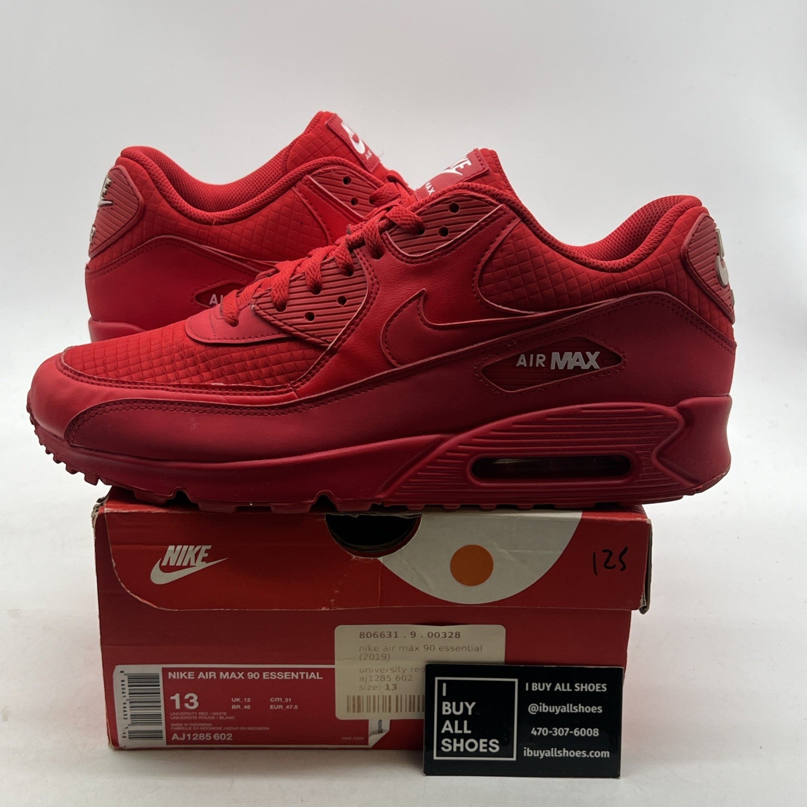 Size 13 - Nike Air Max 90 Essential University Red (AJ1285-602)