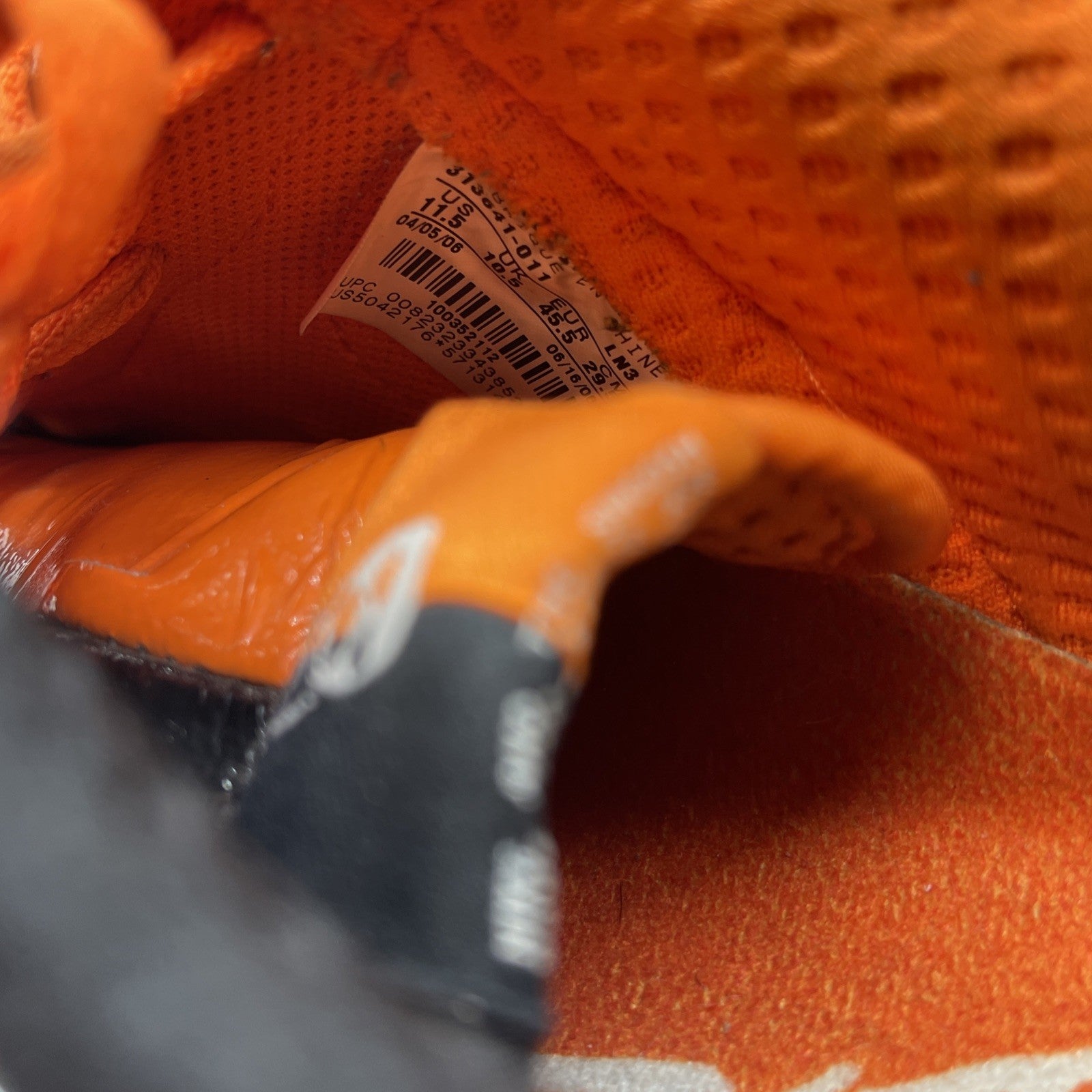 Size 11.5 - Nike Air Force 1 Premium Halloween Orange Black (313641-011)