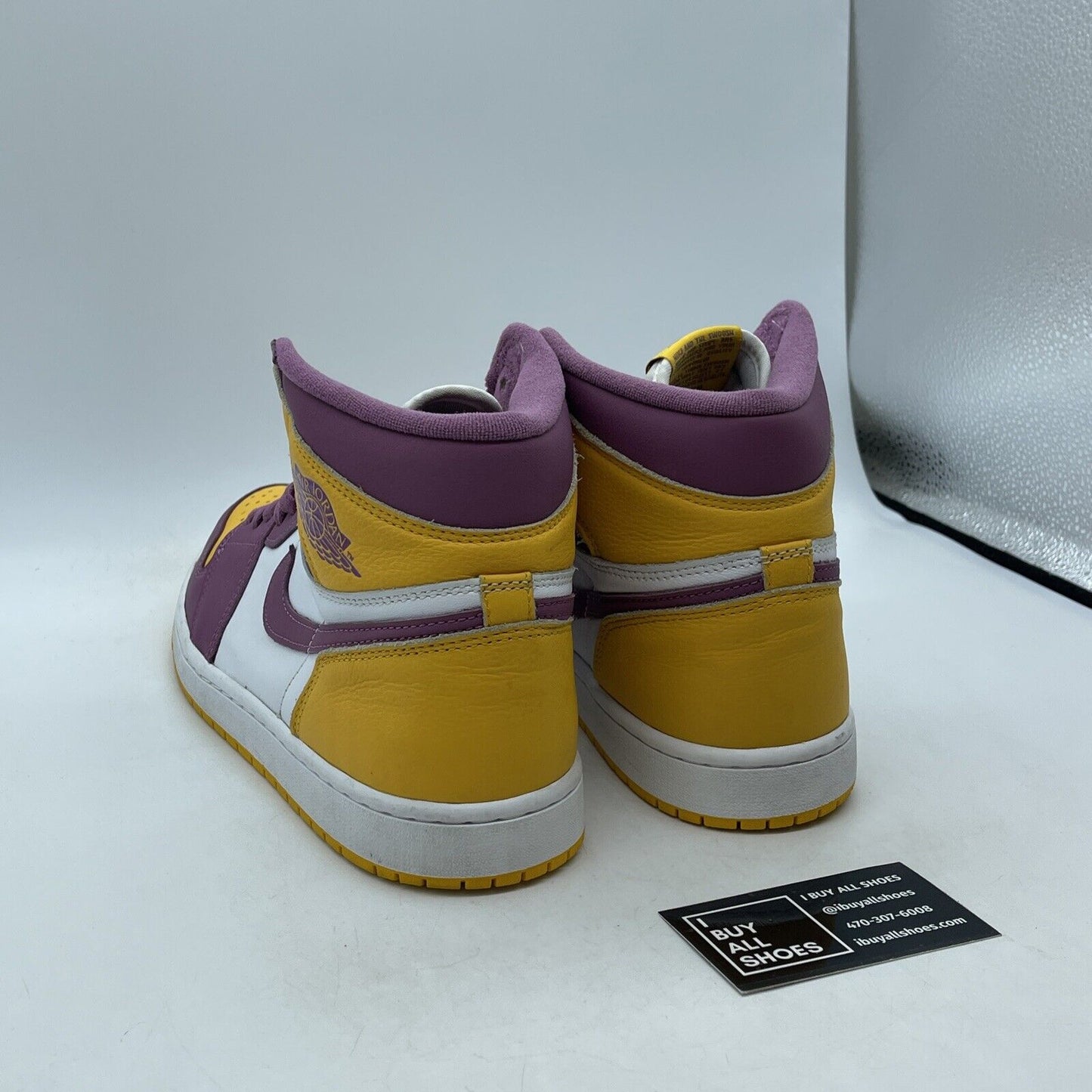 Size 10.5 - Jordan 1 Retro High OG Brotherhood Purple White Yellow (555088-706)