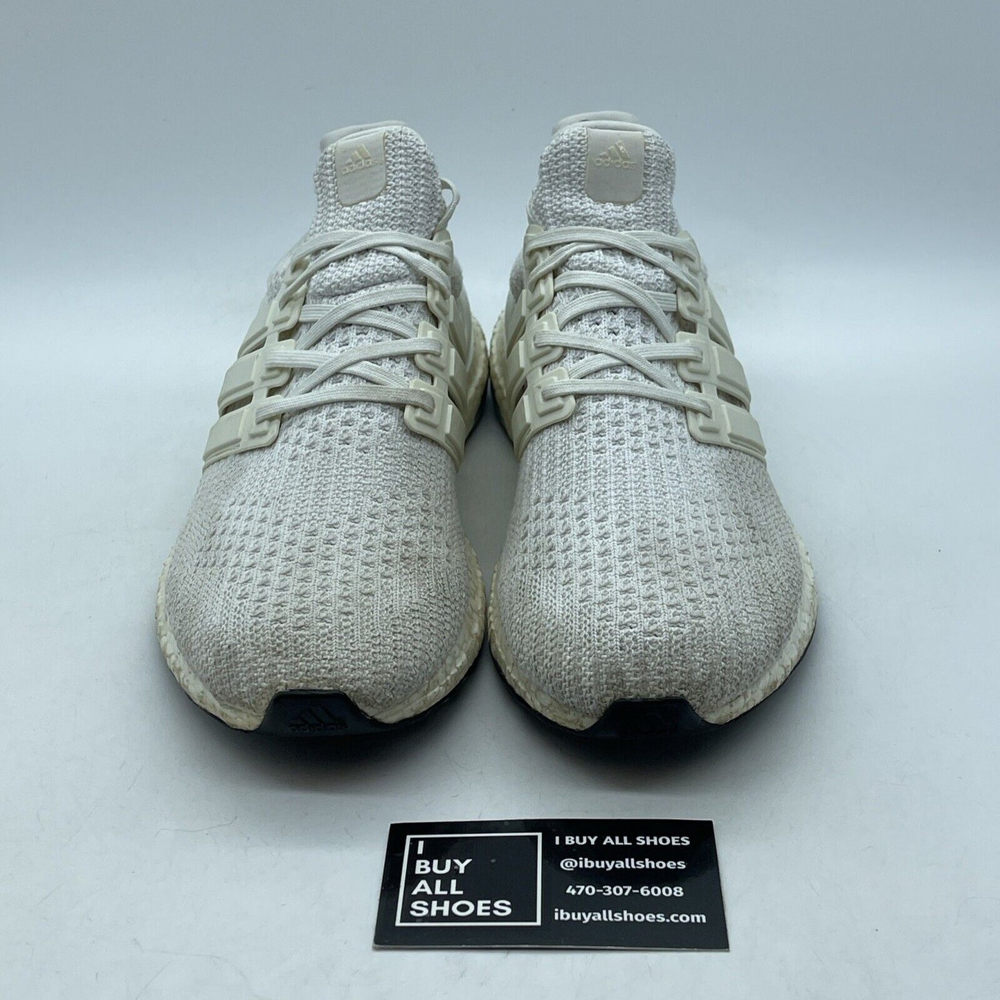 Size 8.5 - adidas UltraBoost 4.0 Triple White Suede Leather (BB6168)