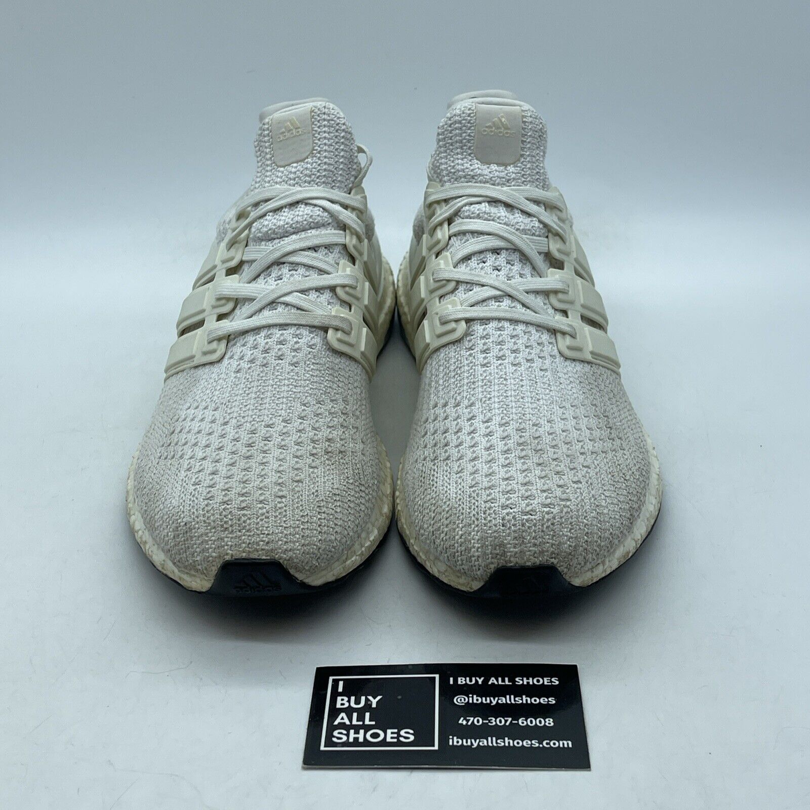 Size 8.5 - adidas UltraBoost 4.0 Triple White Suede Leather (BB6168)