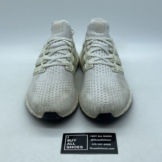 Size 8.5 - adidas UltraBoost 4.0 Triple White Suede Leather (BB6168)