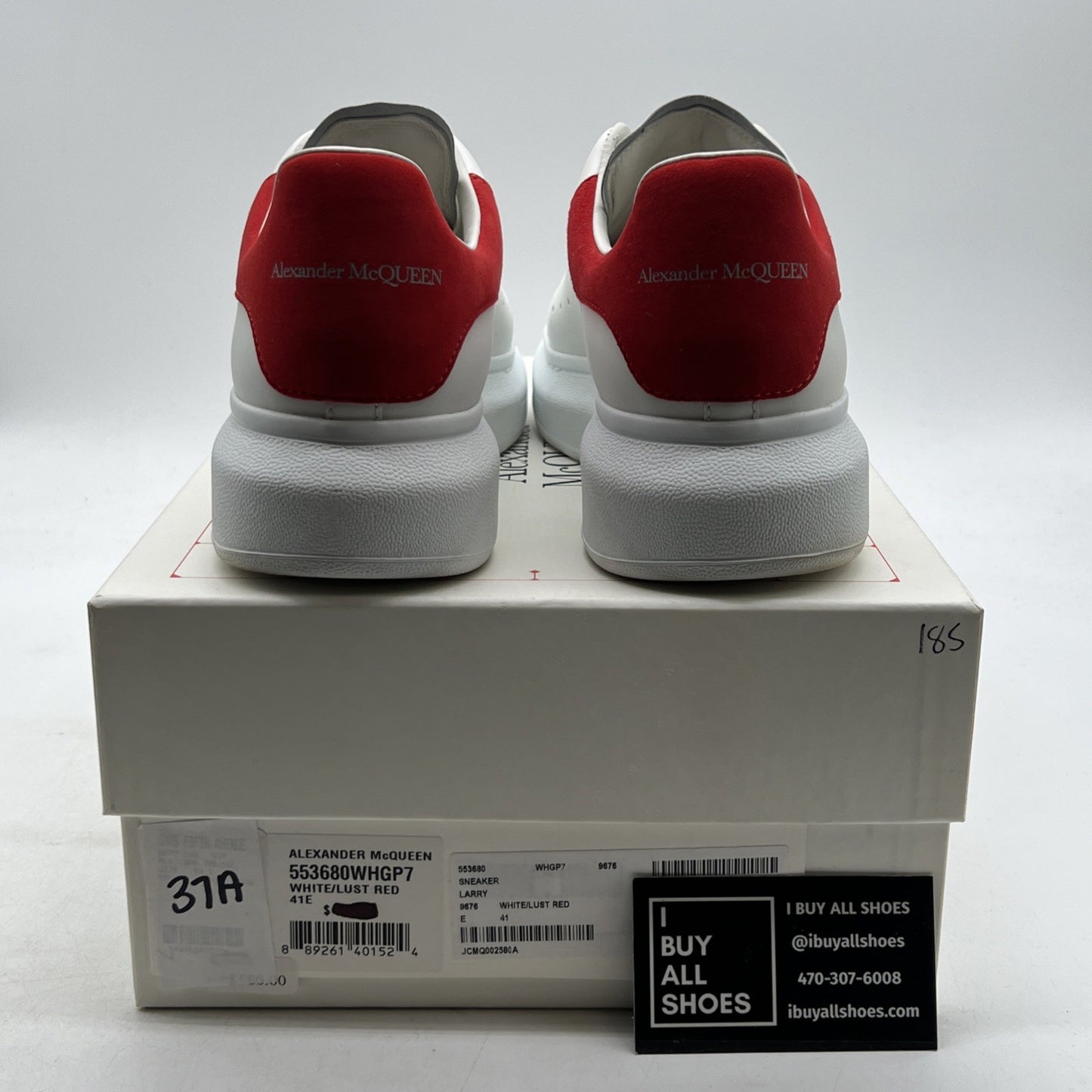 Size 41 - Alexander McQueen Oversized Platform Sneakers Red Suede