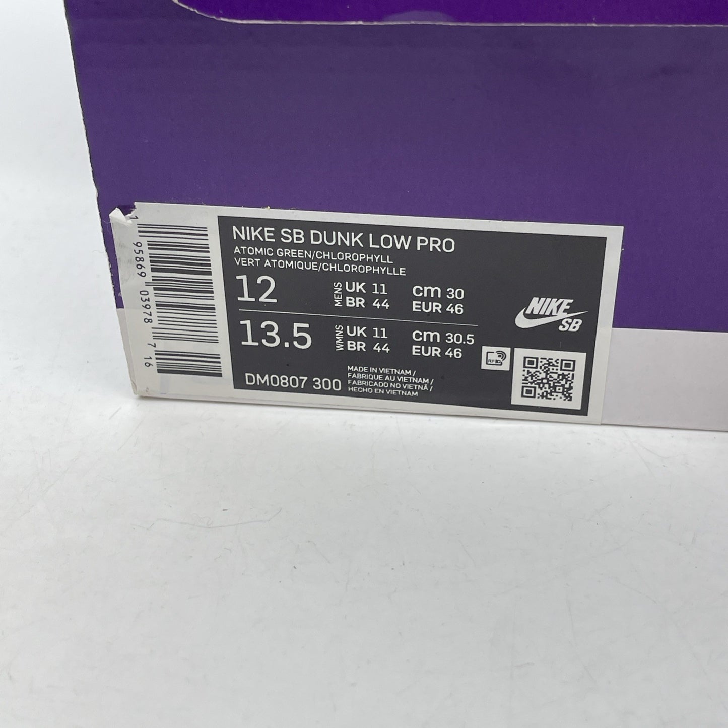Size 12 - Nike Dunk Pro SB Low Fruity Pack - Green Apple Suede (DM0807-300)
