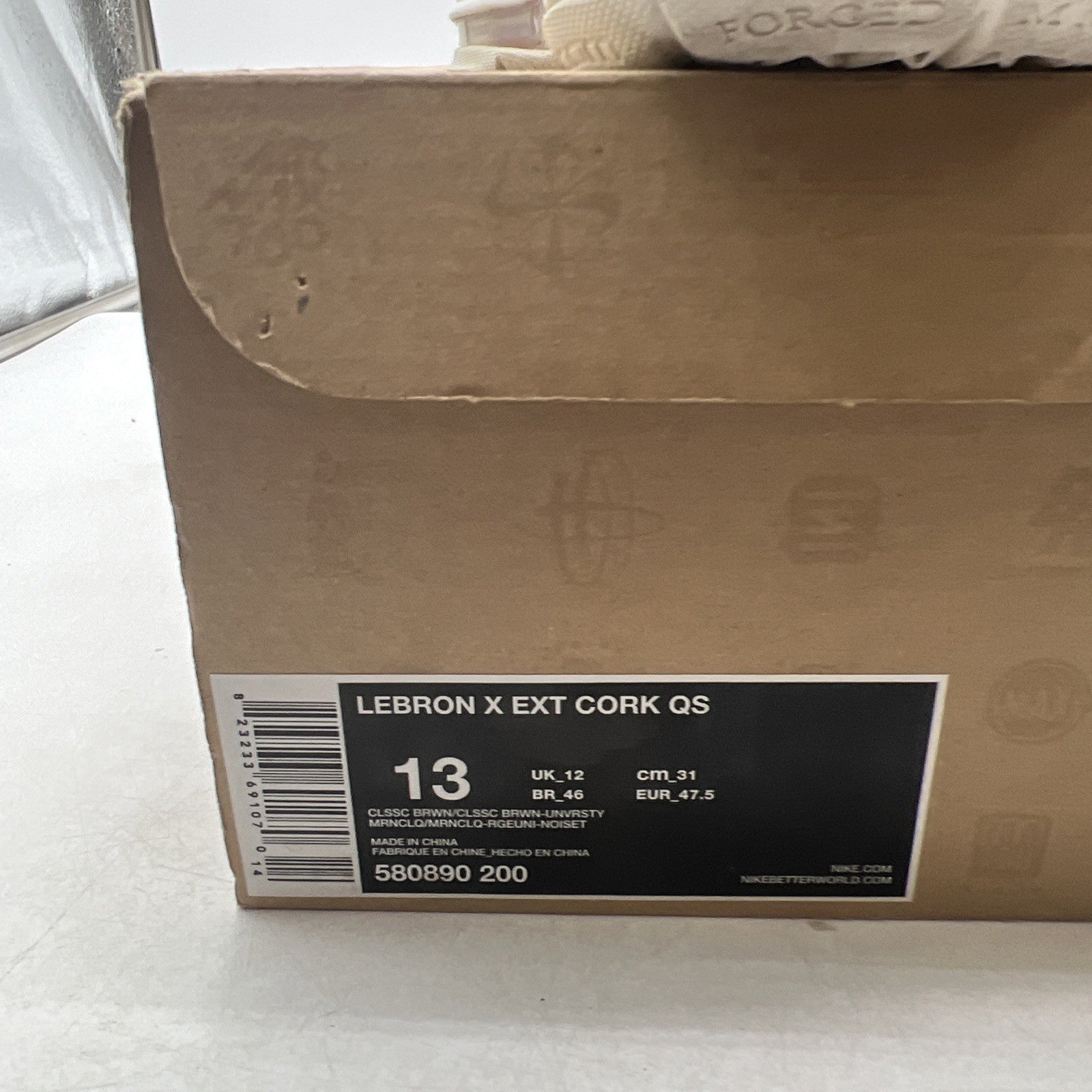Size 13 - Nike LeBron 10 EXT QS Cork (580890-200)