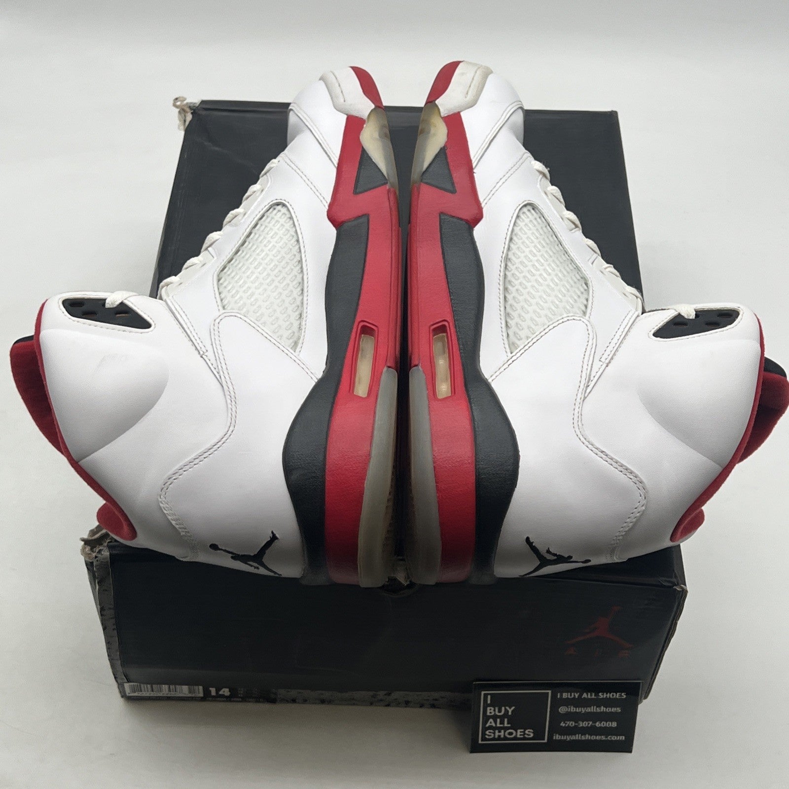 Size 14 - Air Jordan 5 Retro 2013 Fire Red (136027-120)